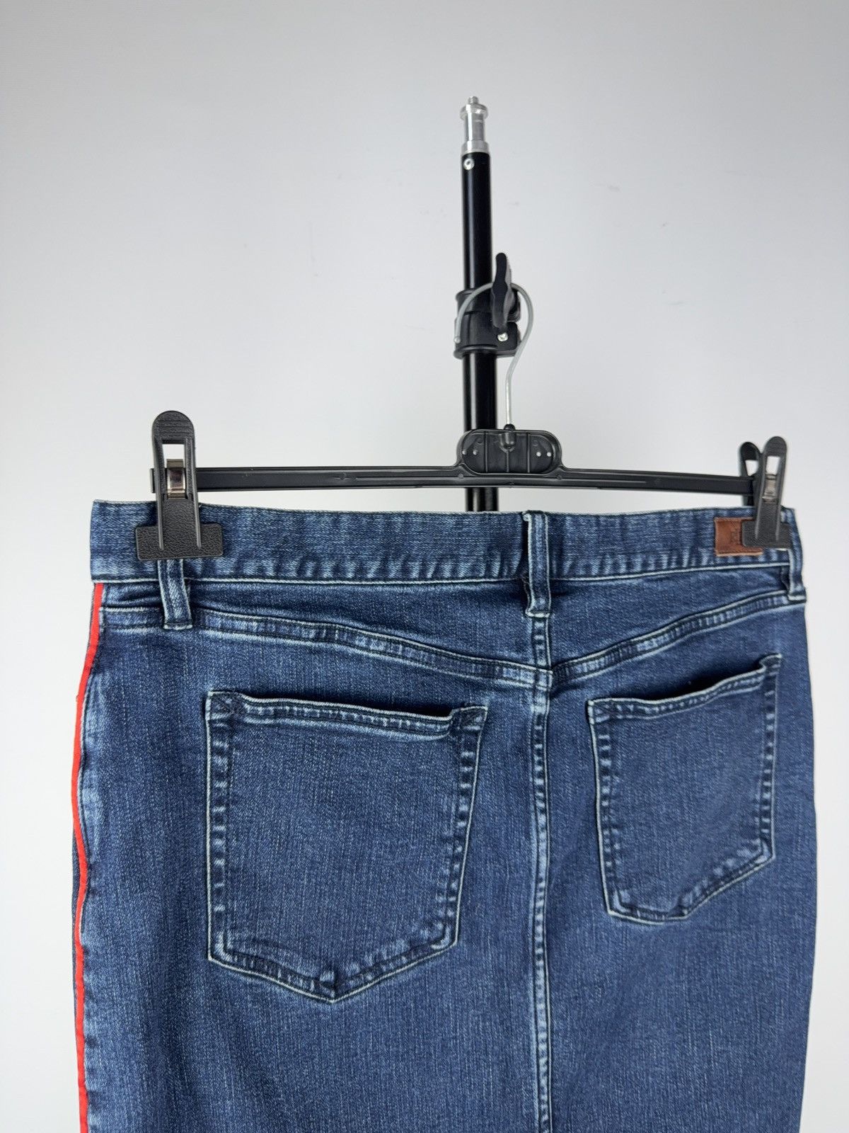 Polo Ralph Lauren Vintage 00s Luxury Polo Ralph Lauren Midi Skirt Retro Y2K Size 31" - 7 Thumbnail