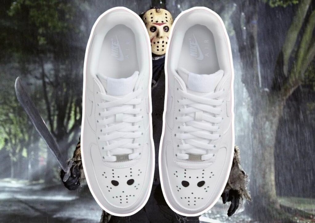 Nike Air Force 1 Low ‘ Jason Voorhees ‘ Size US 7 / EU 40 - 16 Thumbnail