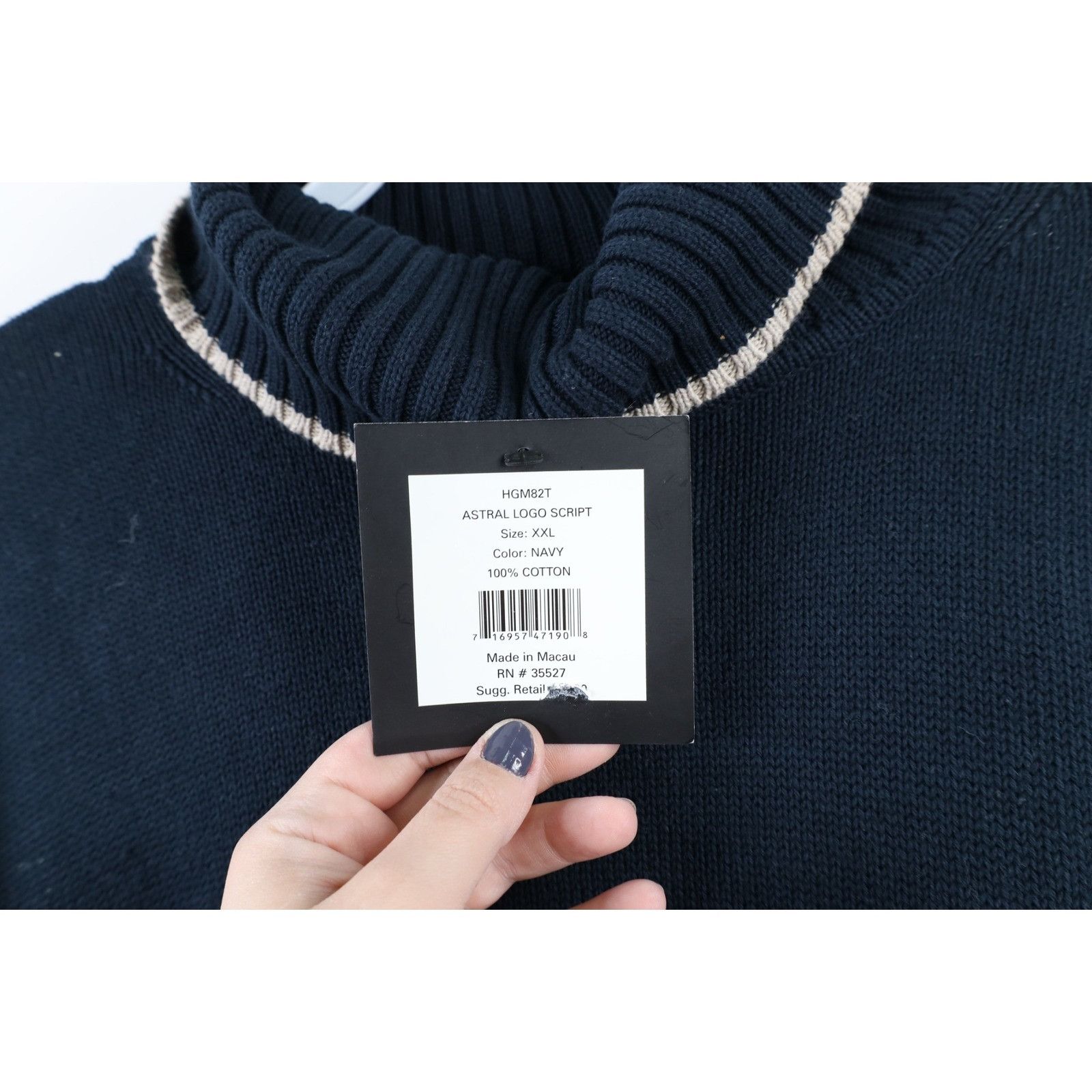 Marithe + Francois Girbaud × Vintage NOS Vintage 90s Marithe Francois Girbaud Turtleneck Sweater Size US XXL / EU 58 / 5 - 4 Thumbnail