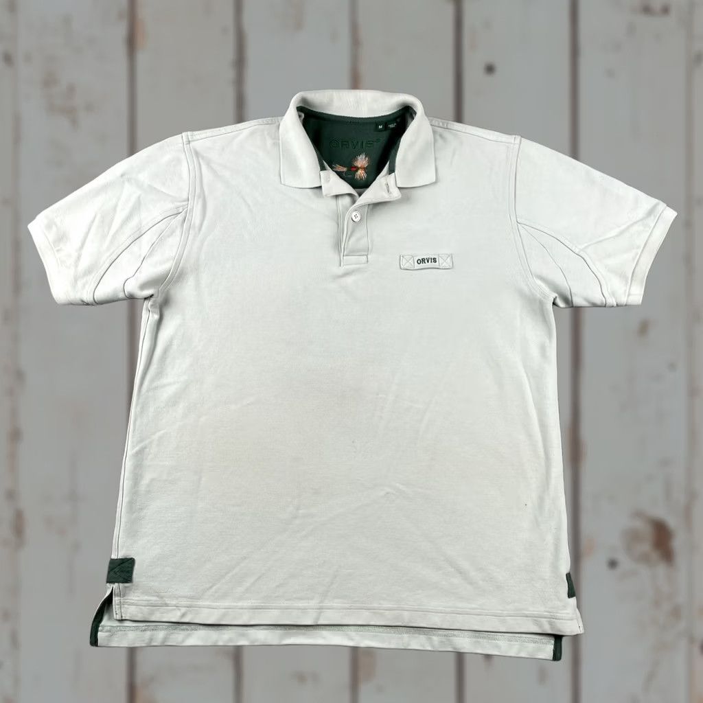 Orvis VINTAGE Orvis Polo Shirt Fly Fishing Knit Cotton Green Medium M Mens Shirt Polo Fly Fishing Cotton Green Medium Mint Green Size US M / EU 48-50 / 2 - 1 Thumbnail