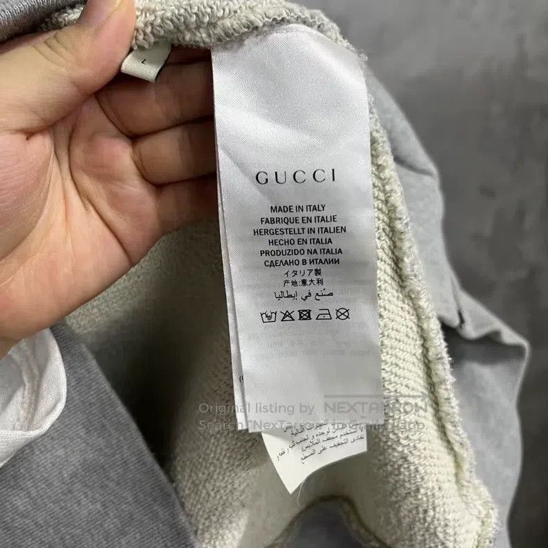 Gucci Gucci Grey striped webbing zipper hooded jacket Size US L / EU 52-54 / 3 - 4 Thumbnail