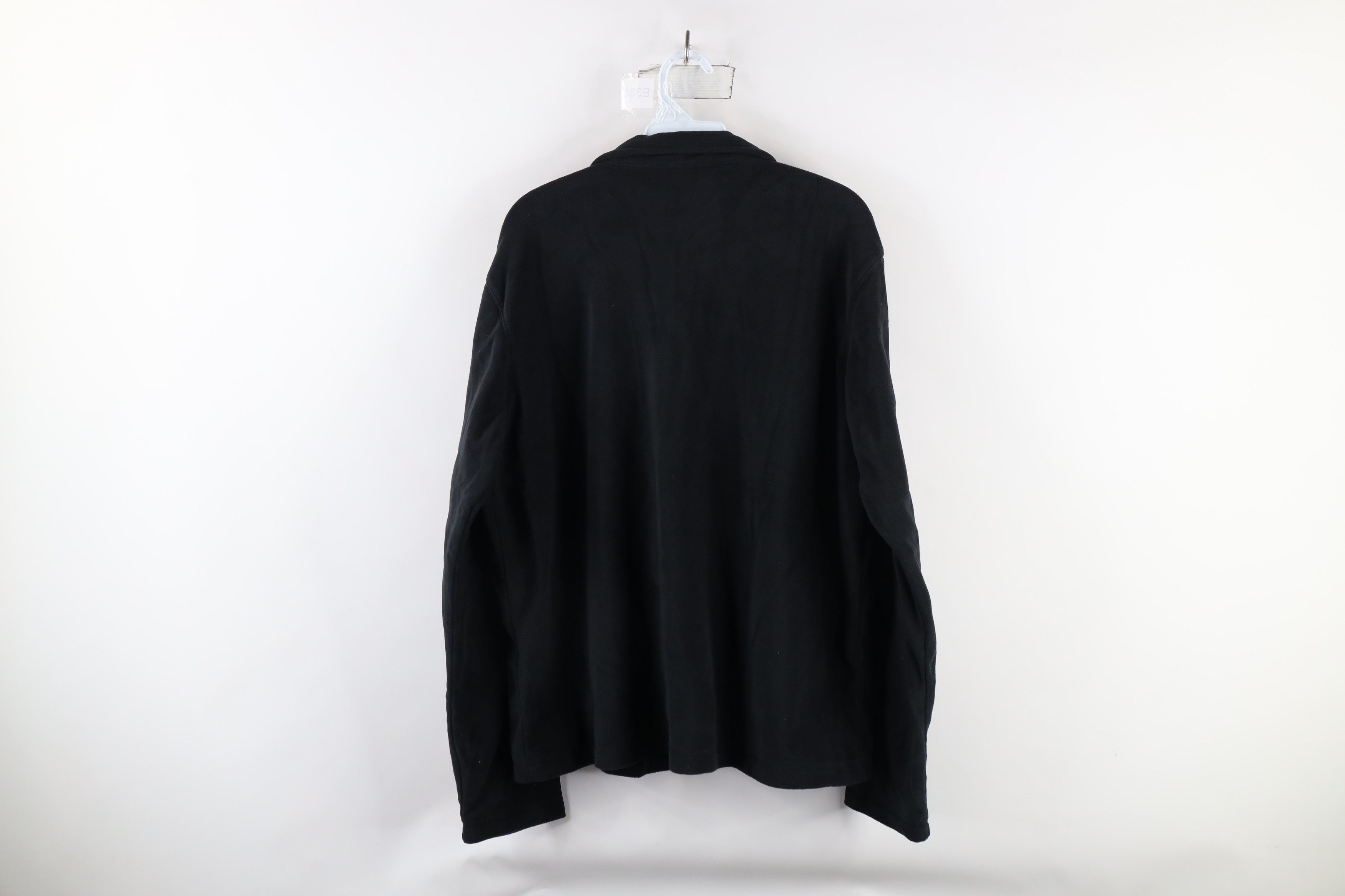 Lands' End × Vintage New Lands End Fleece Pullover Sweater Black Polyester Size US L / EU 52-54 / 3 - 8 Thumbnail