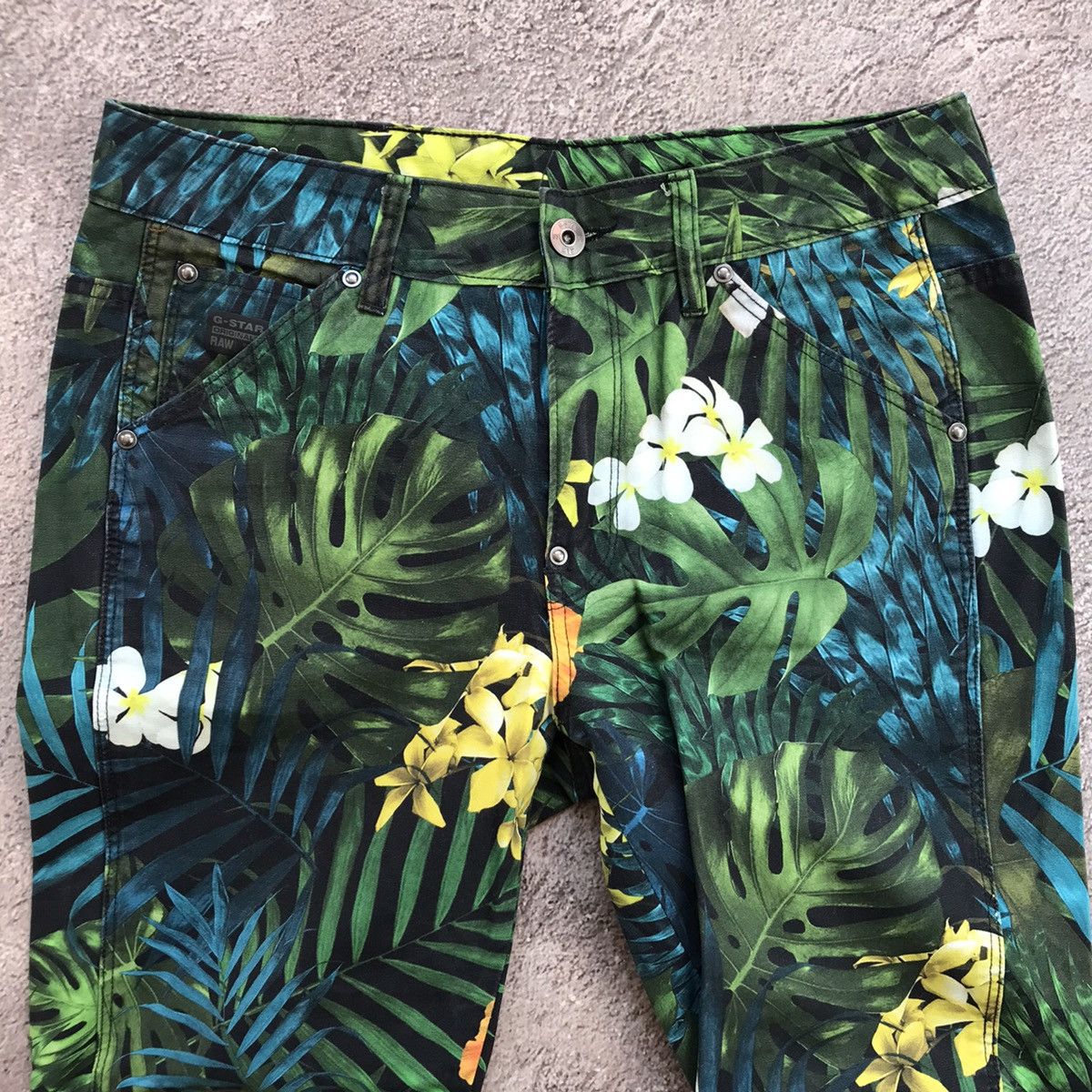 Vintage Vintage Y2K Jungle Floral Print Baggy Pants Streetwear 26 Size US 26 / EU 42 - 3 Thumbnail
