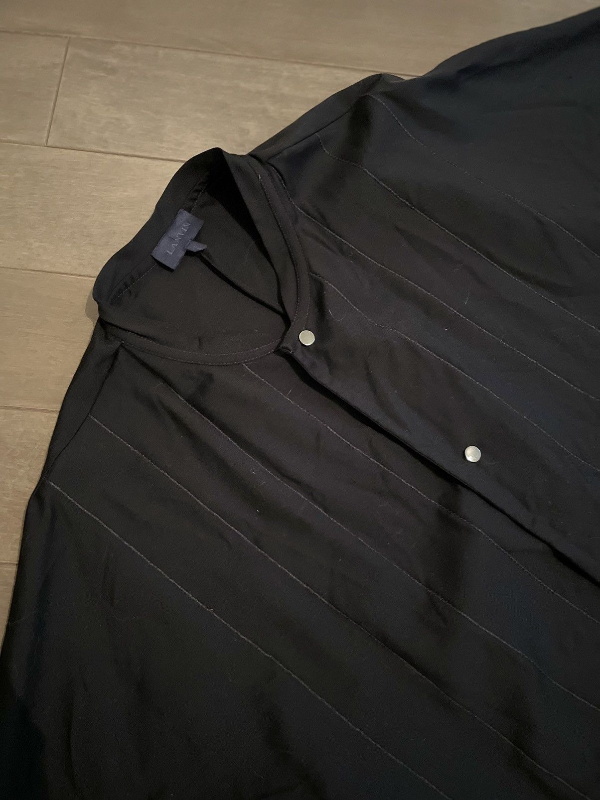 Lanvin Lanvin Striped Wool Baseball Shirt Size US M / EU 48-50 / 2 - 1 Thumbnail