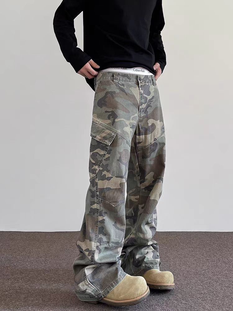 Japanese Brand × Vintage Vintage Camouflage Workwear High Street Casual Pants Size US 30 / EU 46 - 4 Thumbnail