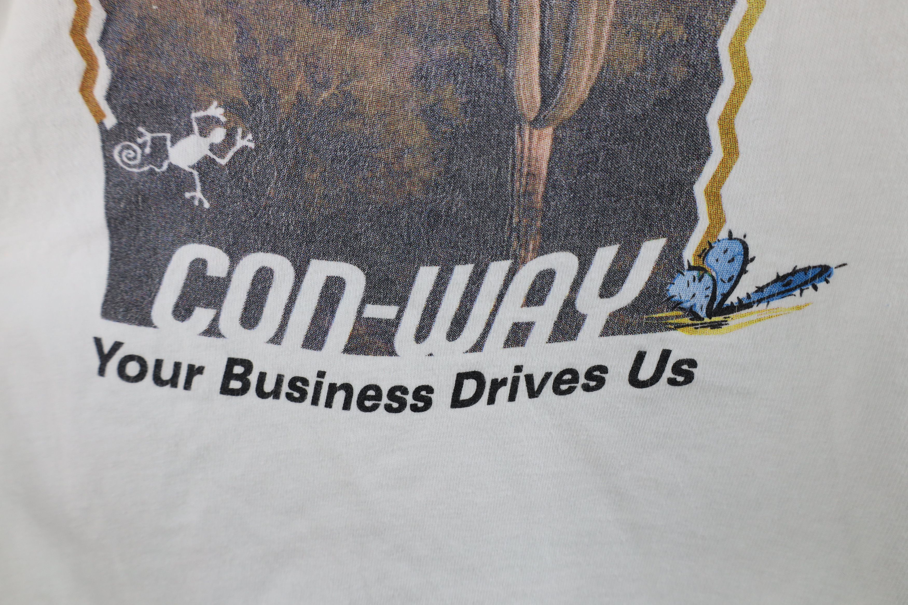 Vintage Vintage 90s CWX Transportation Trucking Conway T-Shirt White Size US L / EU 52-54 / 3 - 12 Thumbnail