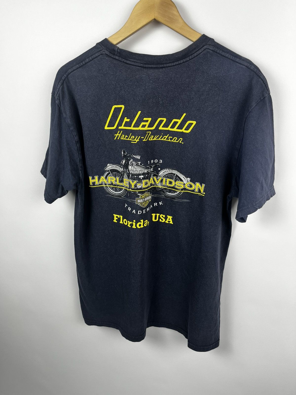 Harley Davidson Harley Davidson Orlando big logo t shirt size L Size US L / EU 52-54 / 3 - 8 Thumbnail