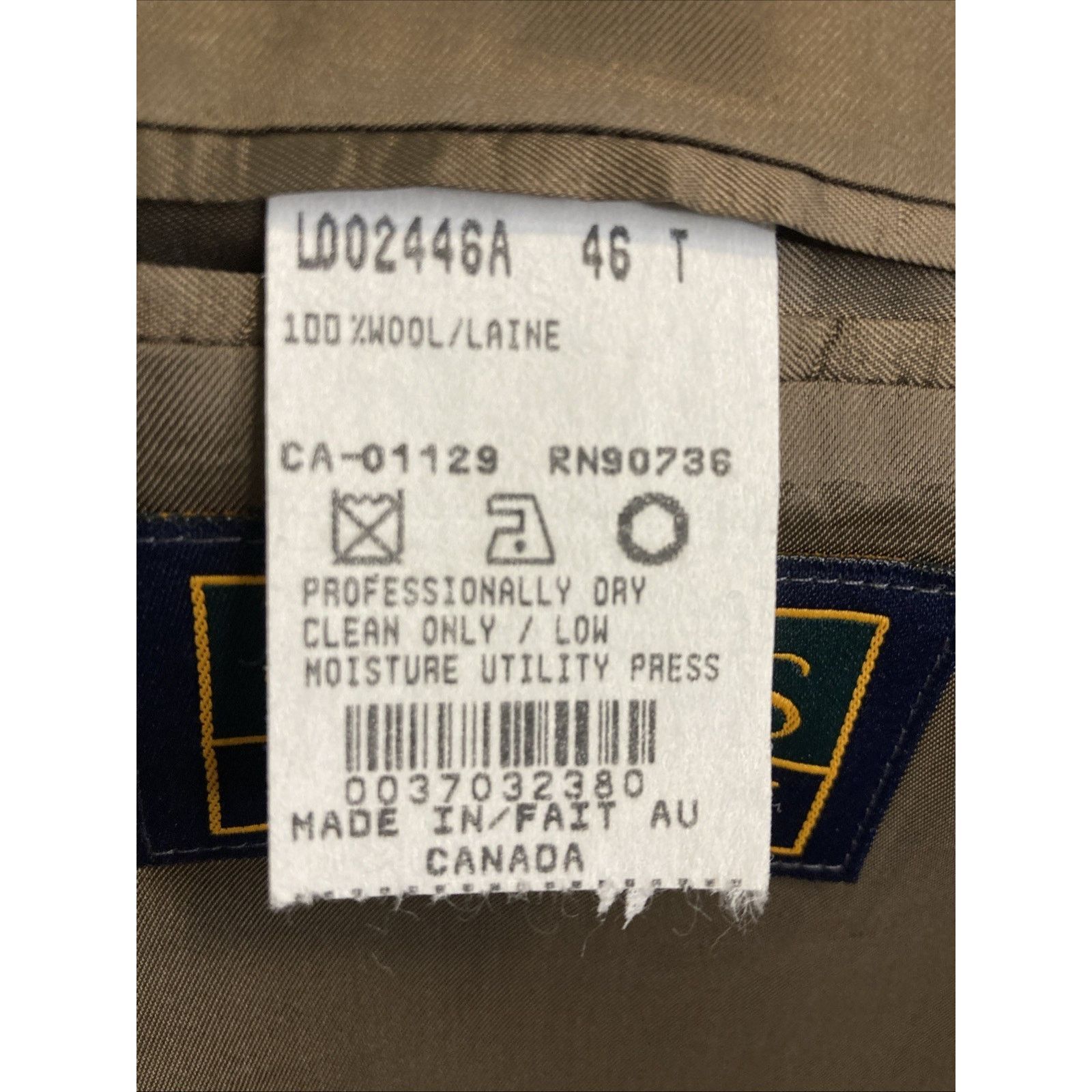 Chaps Ralph Lauren 46T Vtg Chaps Ralph Lauren Glen Check Wool Sport Coat Blazer Size 46L - 10 Thumbnail