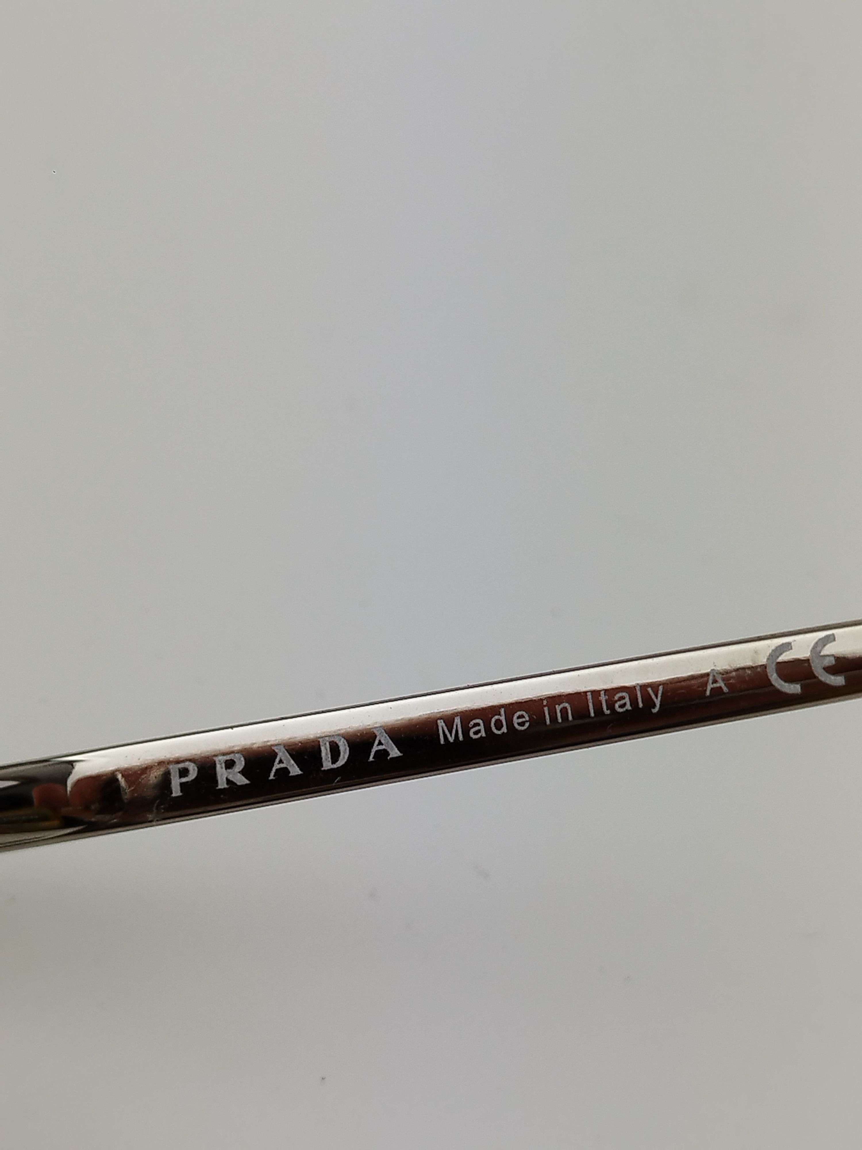 Prada Prada Metal Silver Round Sunglasses Size ONE SIZE - 14 Thumbnail