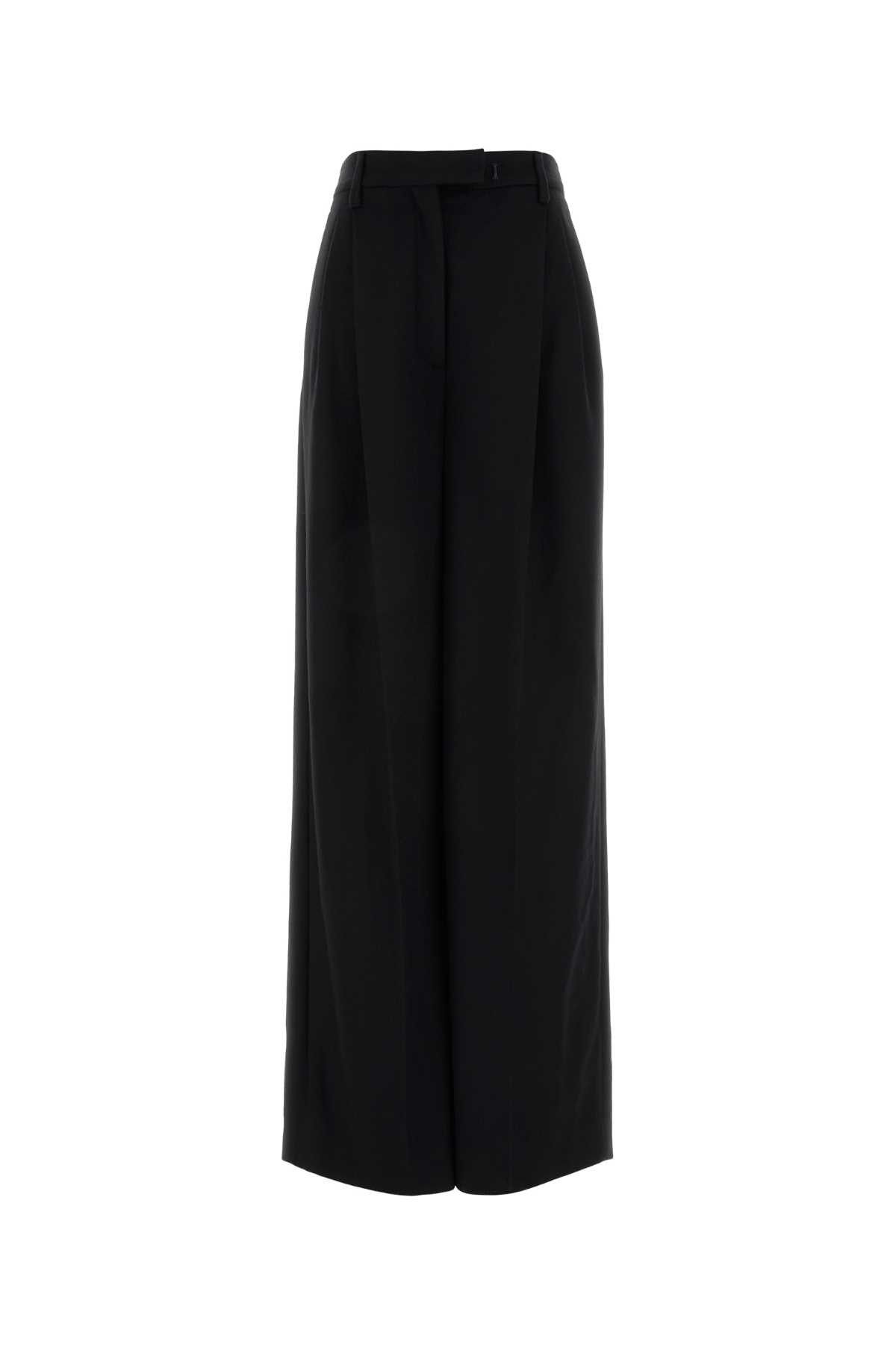 Prada Black Cashmere Wide-Leg Pant Size 27" / US 4 / IT 40 - 1 Thumbnail