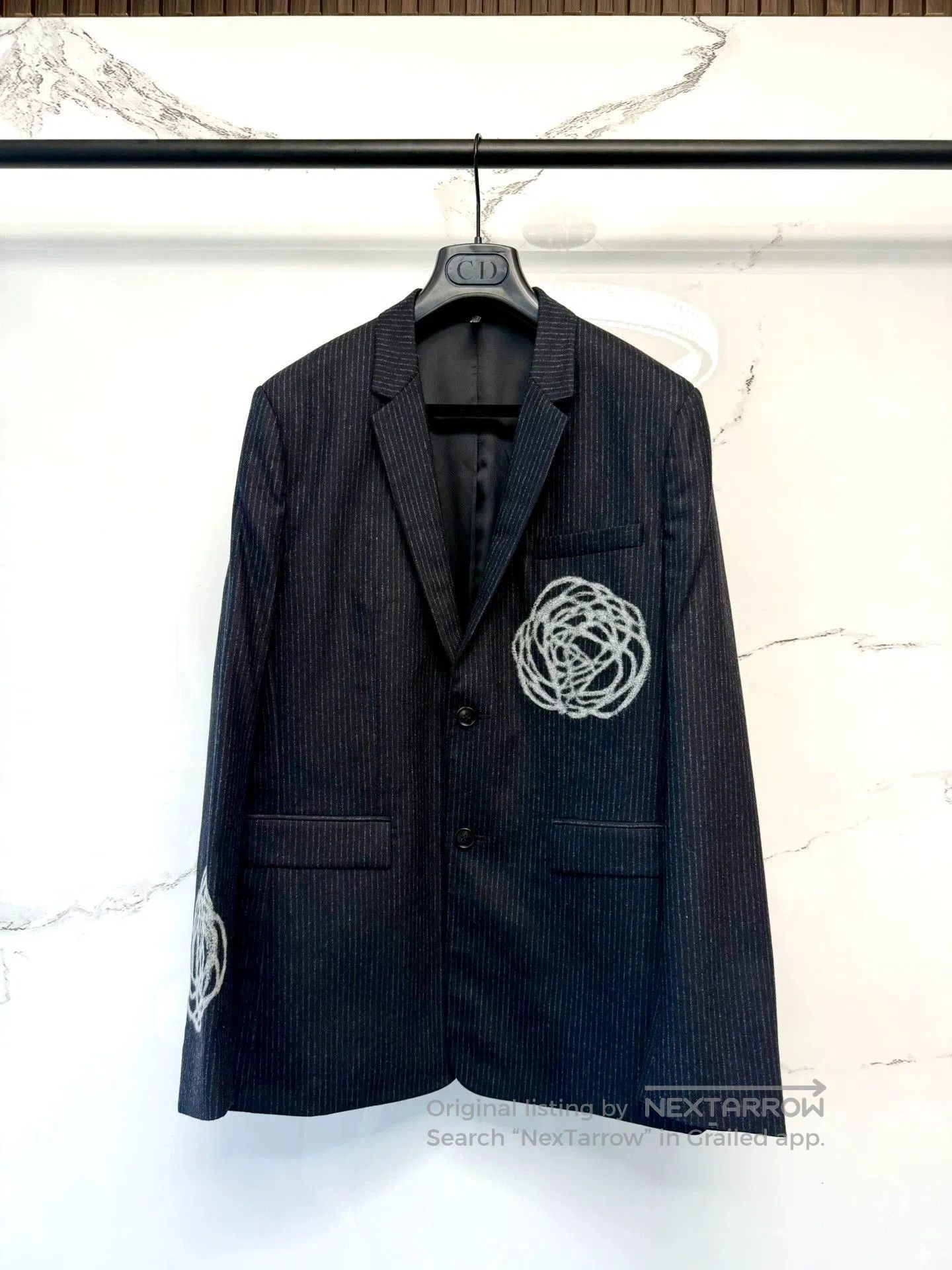 Dior Dior Homme 14FW Wool Stripe Blazer. Size US S / EU 44-46 / 1 - 1 Thumbnail