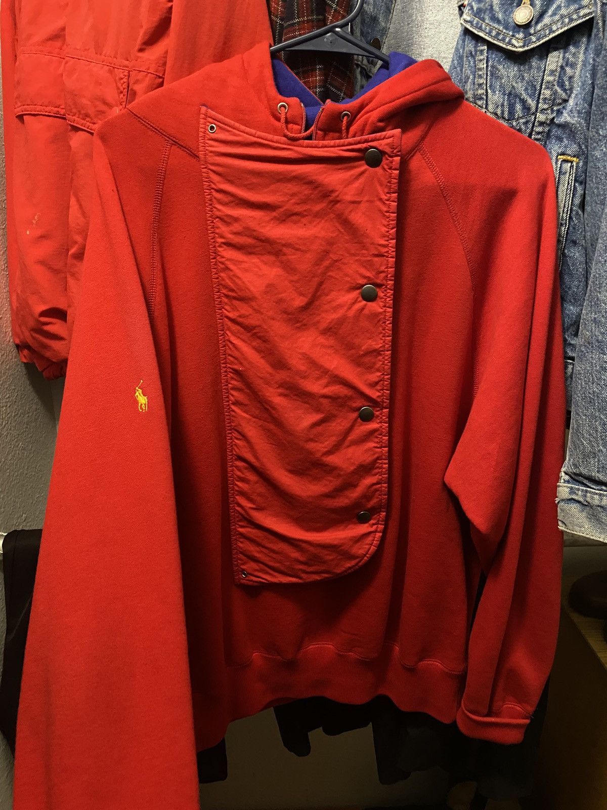 Polo Ralph Lauren 80’s Polo Ralph Lauren Red Hoodie Size US M / EU 48-50 / 2 - 6 Thumbnail