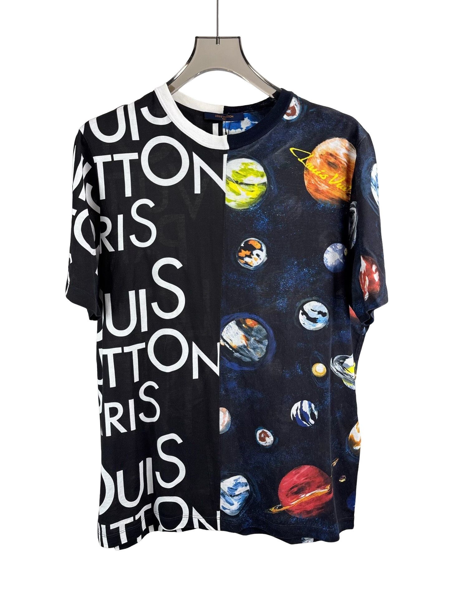 Louis Vuitton Louis Vuitton Planet Print Split T-Shirt XL Size US XL / EU 56 / 4 - 1 Thumbnail