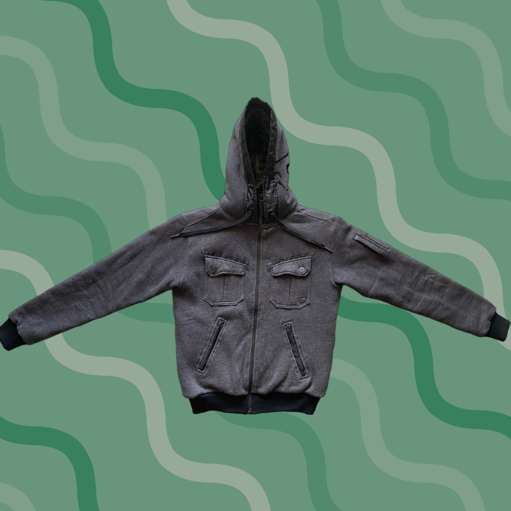 Vintage Fox Hoodie Full Zip Men’s Small S Gray Sasquatch Size US S / EU 44-46 / 1 - 1 Thumbnail