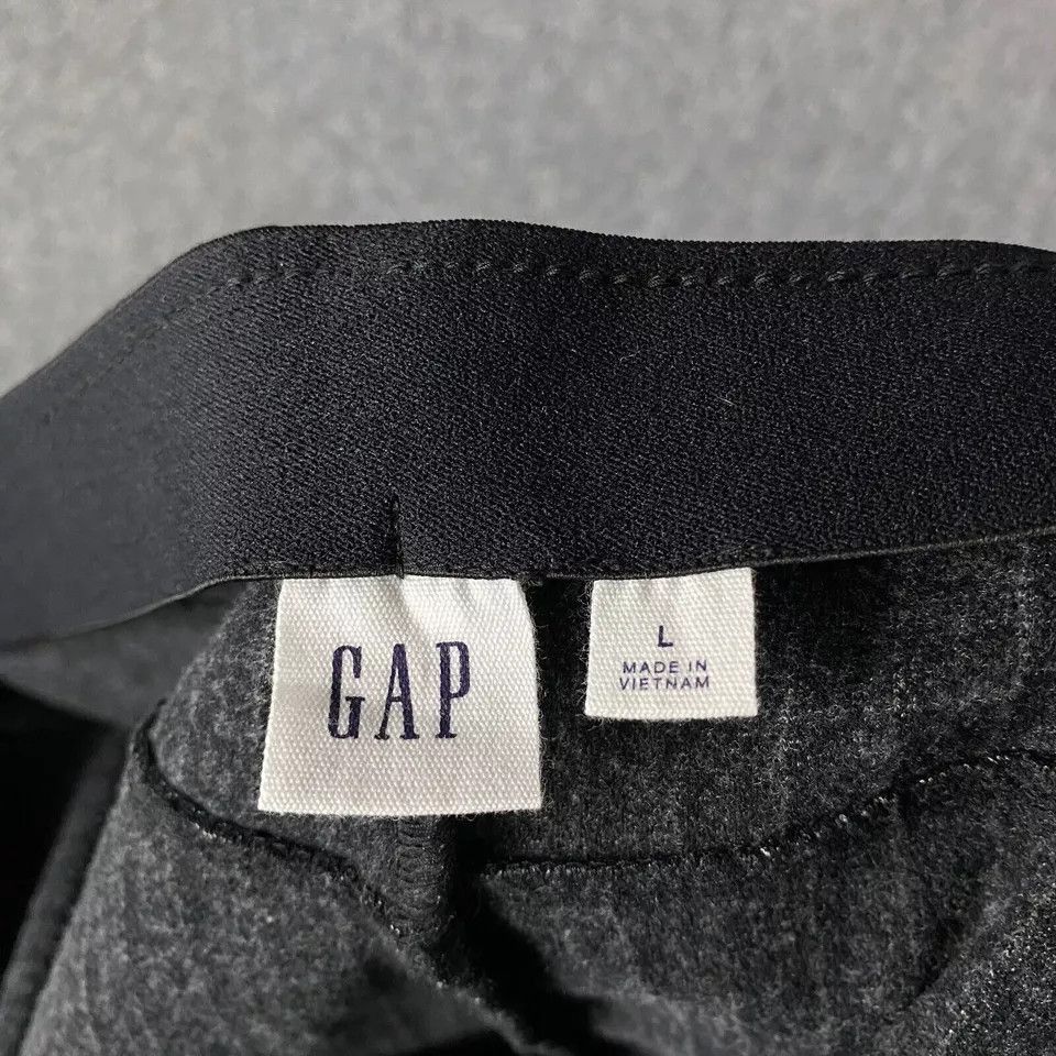 Gap Gap Leggings Women's Large Stretch Striped Charcoal Zipper L Size 32" / US 10 / IT 46 - 7 Thumbnail