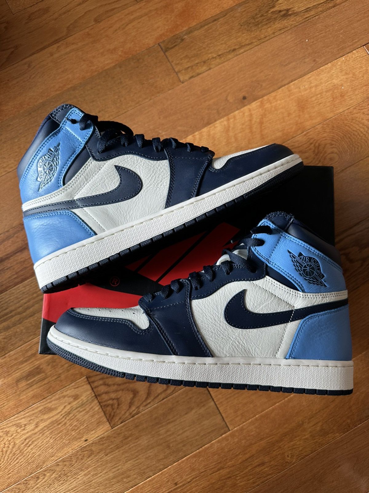 Jordan Brand × Nike Air Jordan 1 Obsidian Blue Size US 12 / EU 45 - 1 Thumbnail