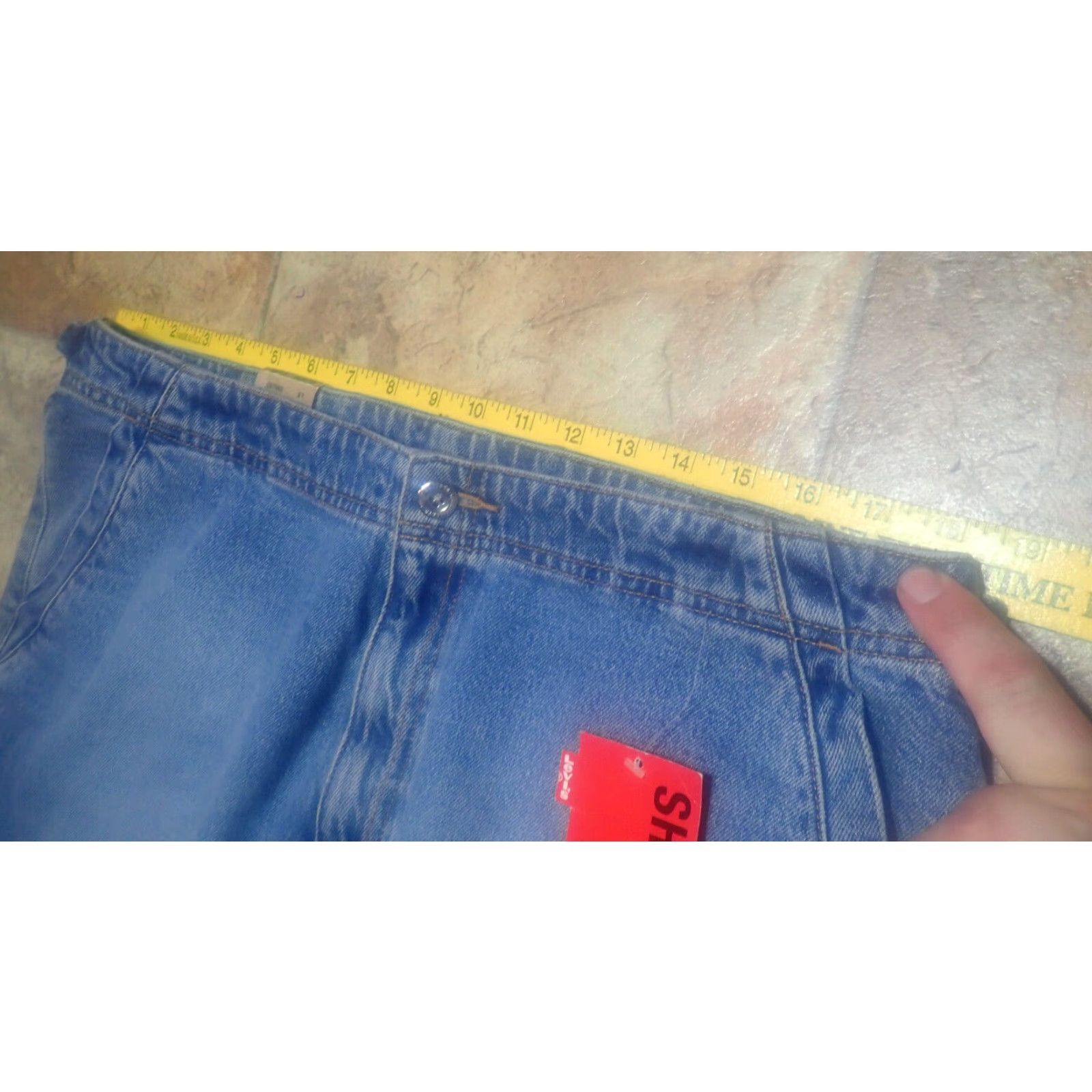 Levi's Vintage Levi's High Rise Buckle Cinch Denim Shorts Size 16 Women 36" Waist 90s Blue Jeans Size 36" / US 14 / IT 50 - 5 Thumbnail