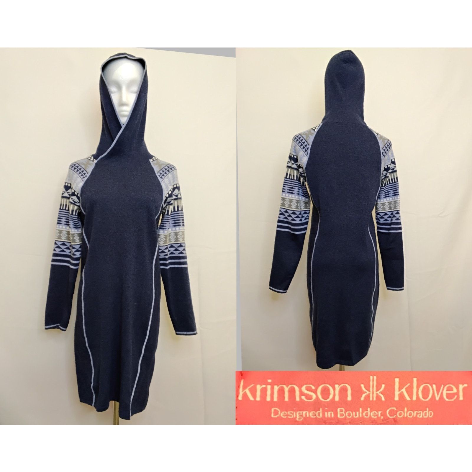 Other Krimson Klover Sweater Dress Women's Small Wool Blend Blue Size S / US 4 / IT 40 - 1 Thumbnail