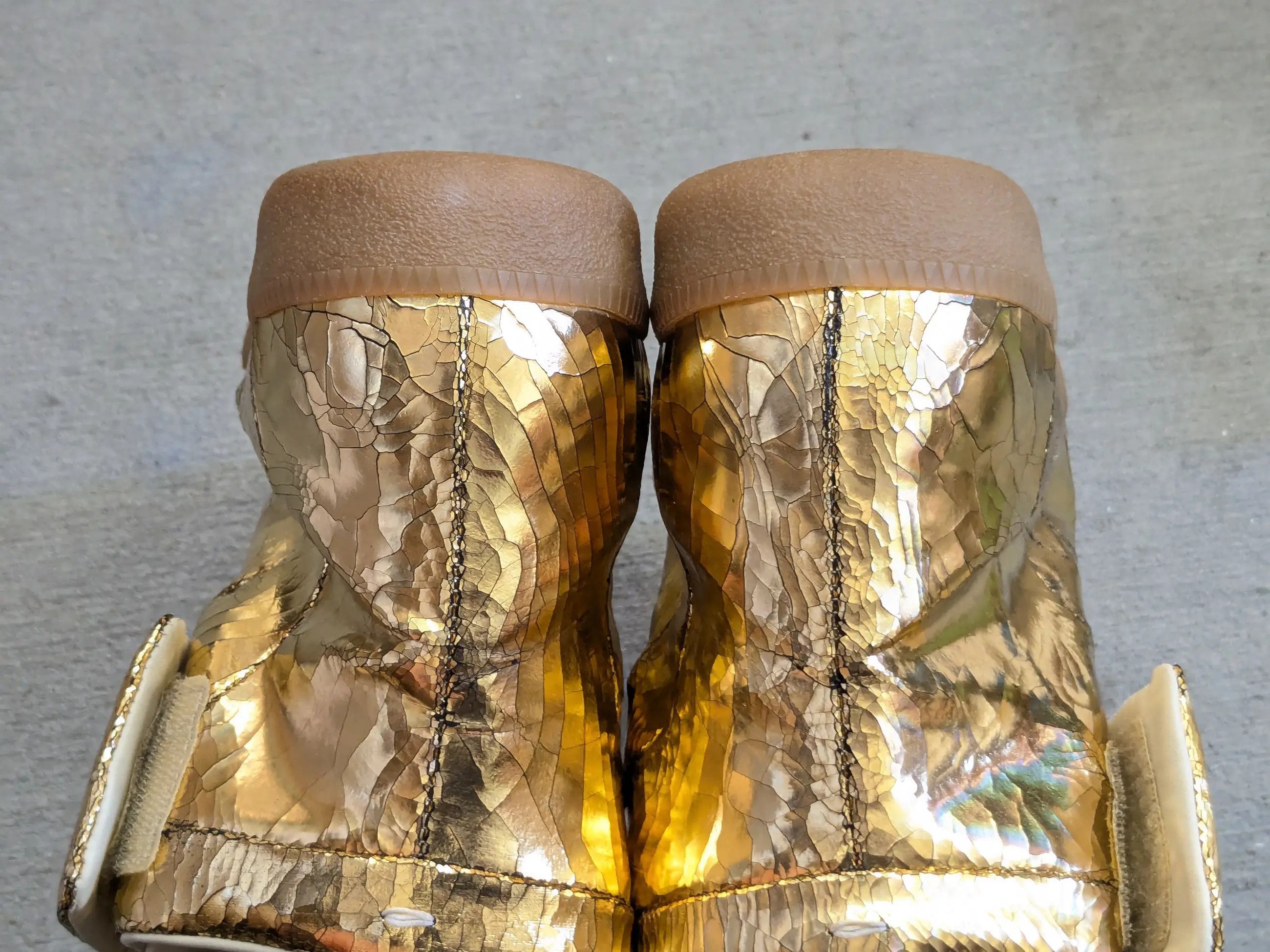 Maison Margiela Maison Margiela Future High Tops Gold 10 43 Cracked Size US 10 / EU 43 - 20 Thumbnail