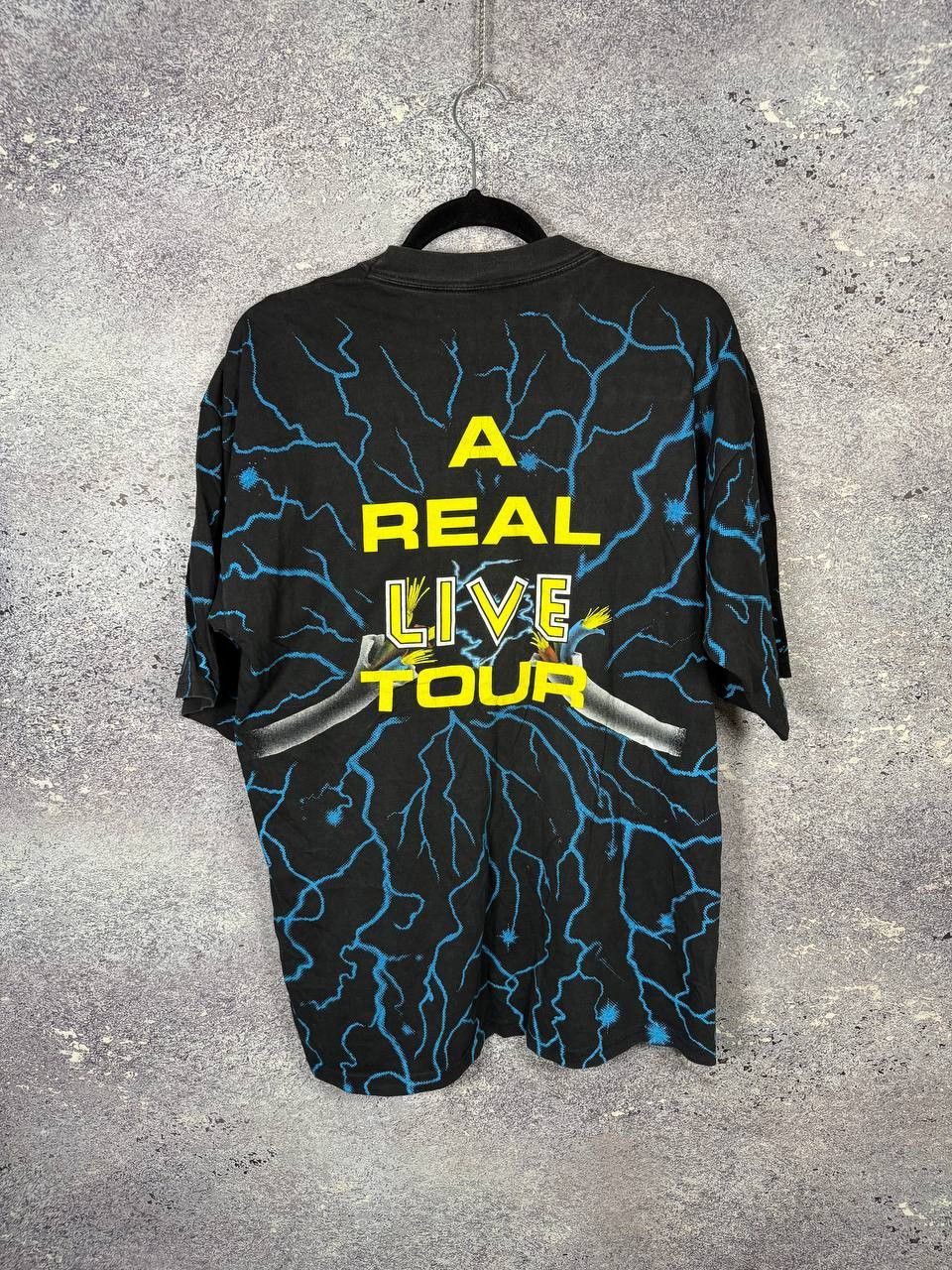 Band Tees × Iron Maiden × Vintage Vintage 1993 Iron Maiden A Real Live Tour AOP Print Tee Size US XL / EU 56 / 4 - 2 Thumbnail