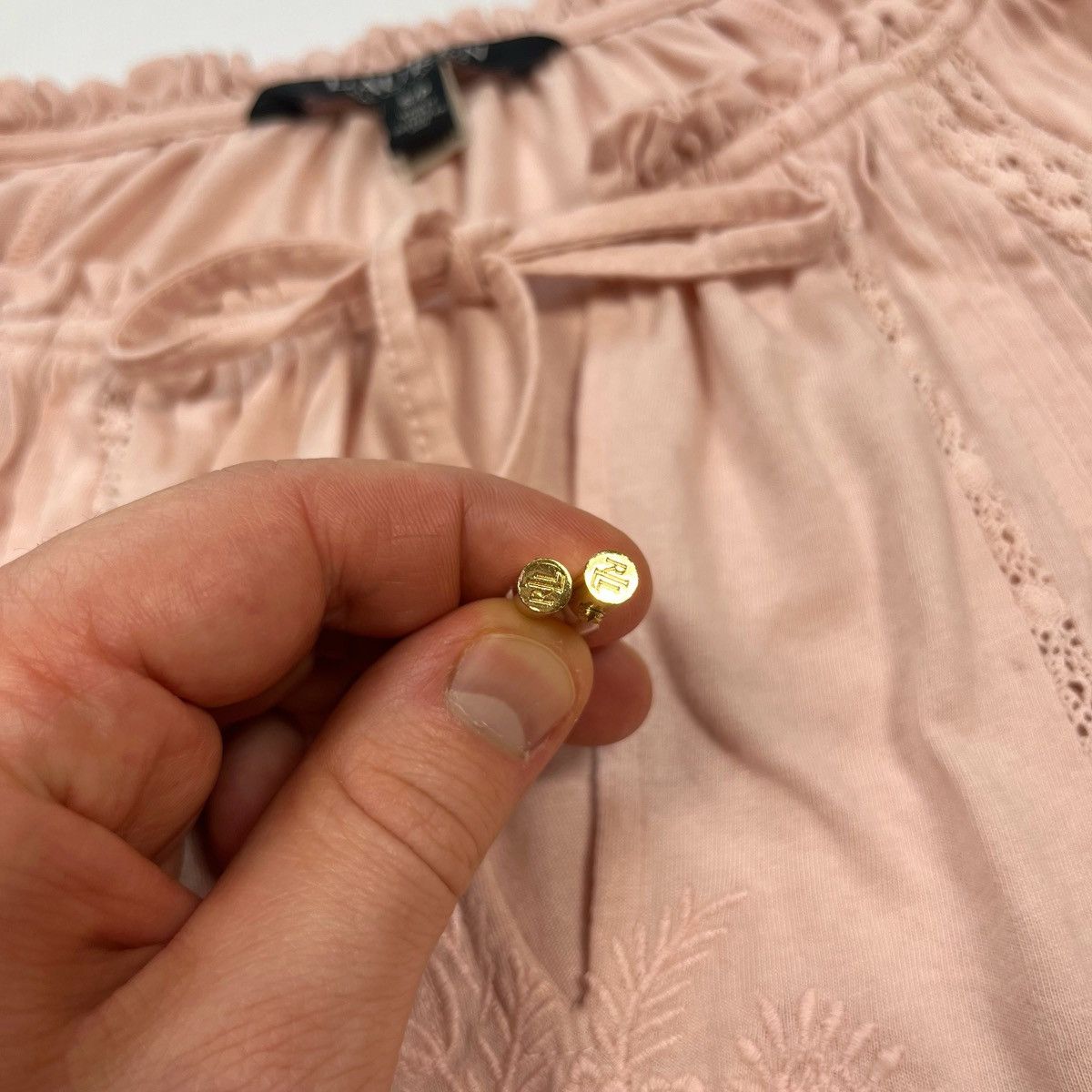 Ralph Lauren Lauren Ralph Lauren Embroidered Blouse Shirt Pink Size S Size S / US 4 / IT 40 - 7 Thumbnail