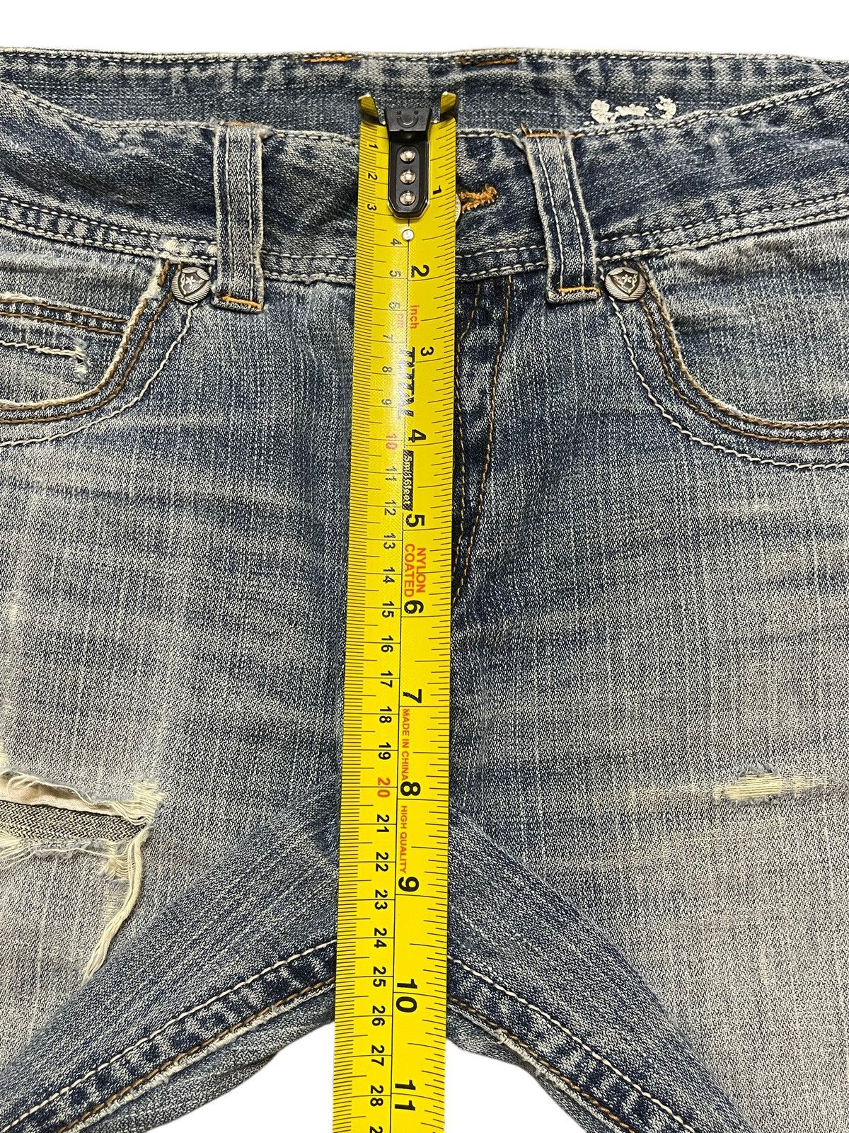 semanticdesign Vintage Japanese Brand Faded Wash Distress Flared Jeans Size US 29 - 15 Thumbnail