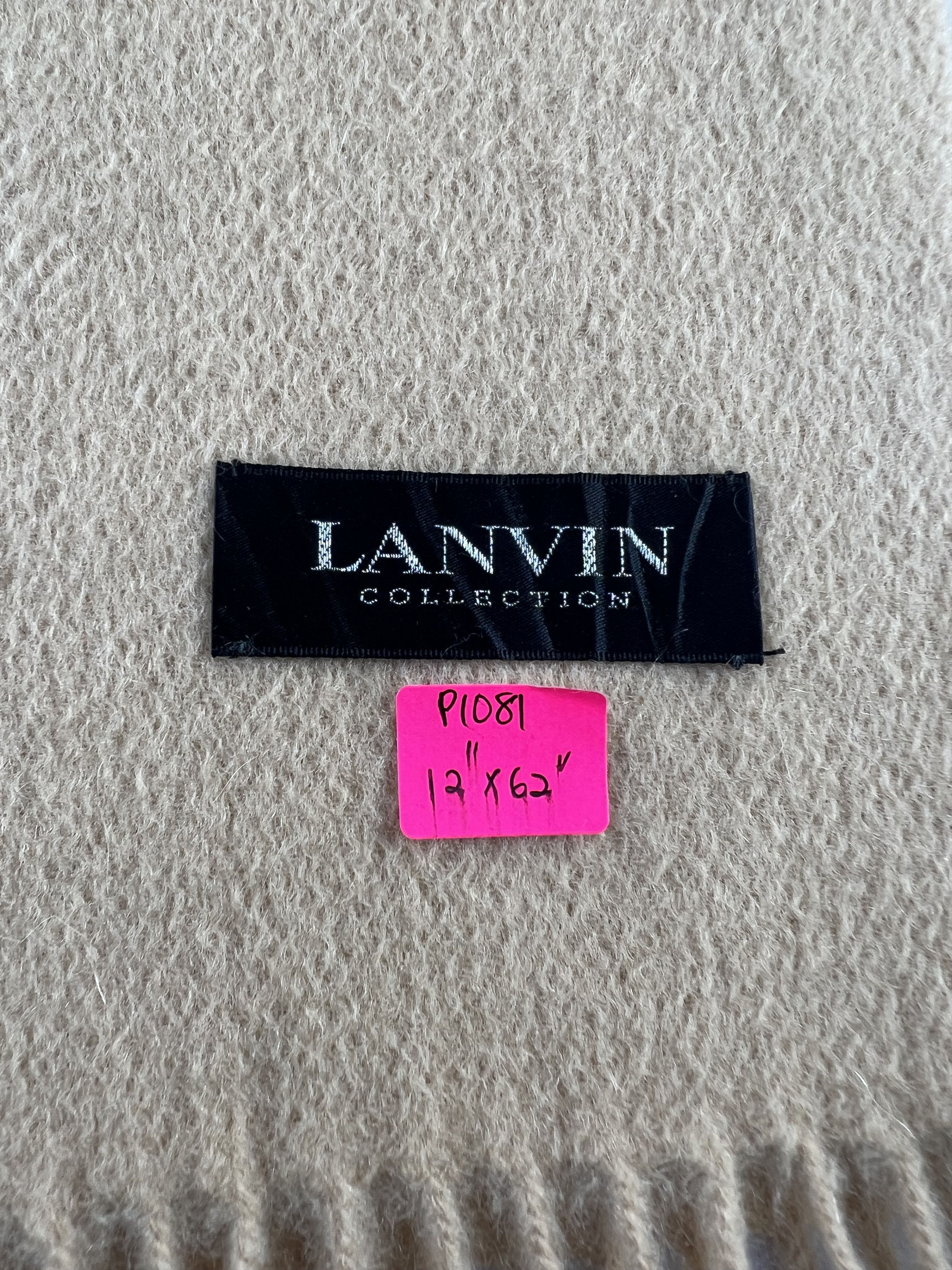 Lanvin Lanvin Cashmere Scarf / Muffler / Neckwear P1081 Size ONE SIZE - 4 Thumbnail