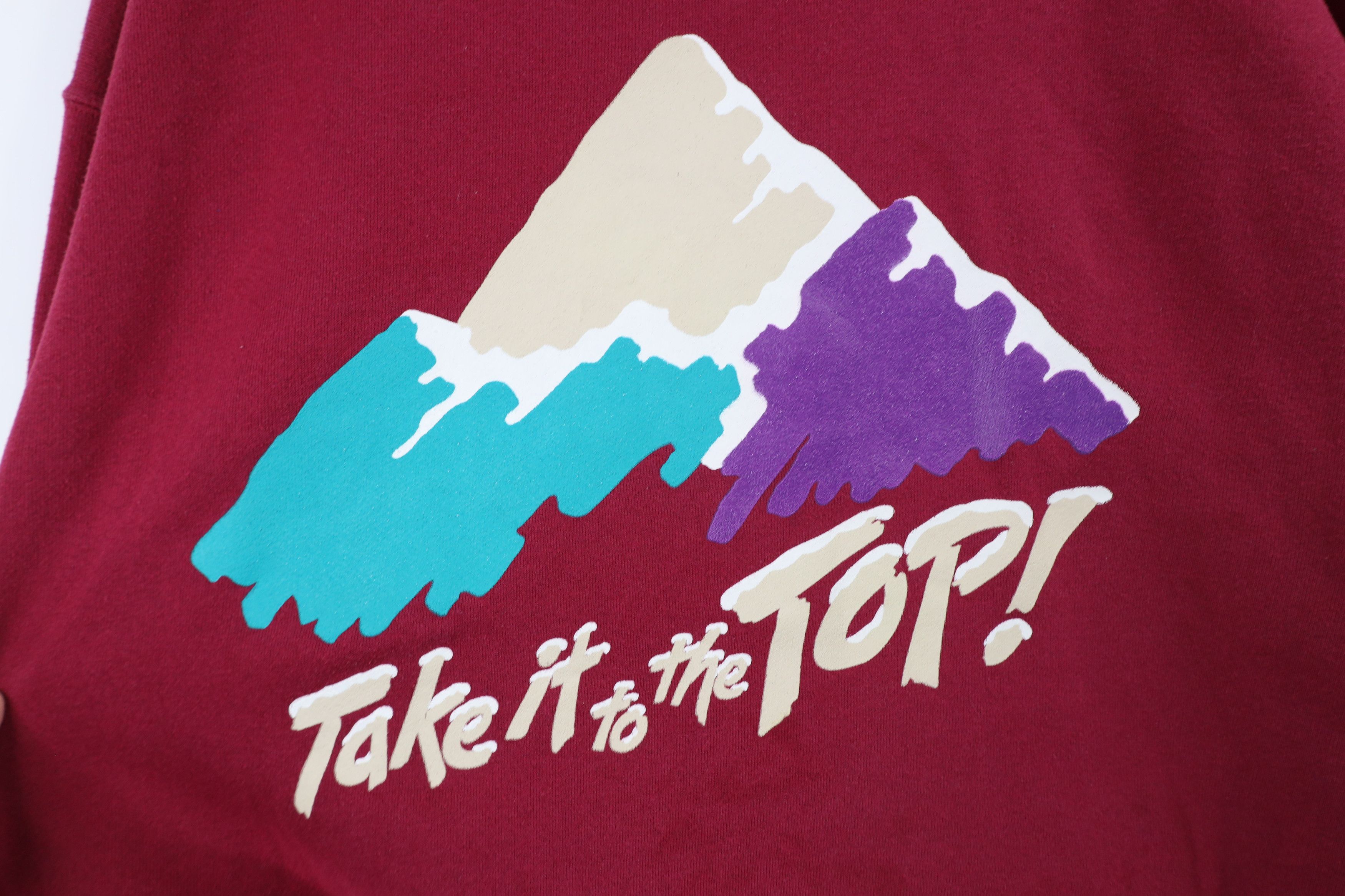 Vintage Vintage 90s Streetwear To The Top Mountains Ski Sweatshirt Size US XXL / EU 58 / 5 - 4 Thumbnail