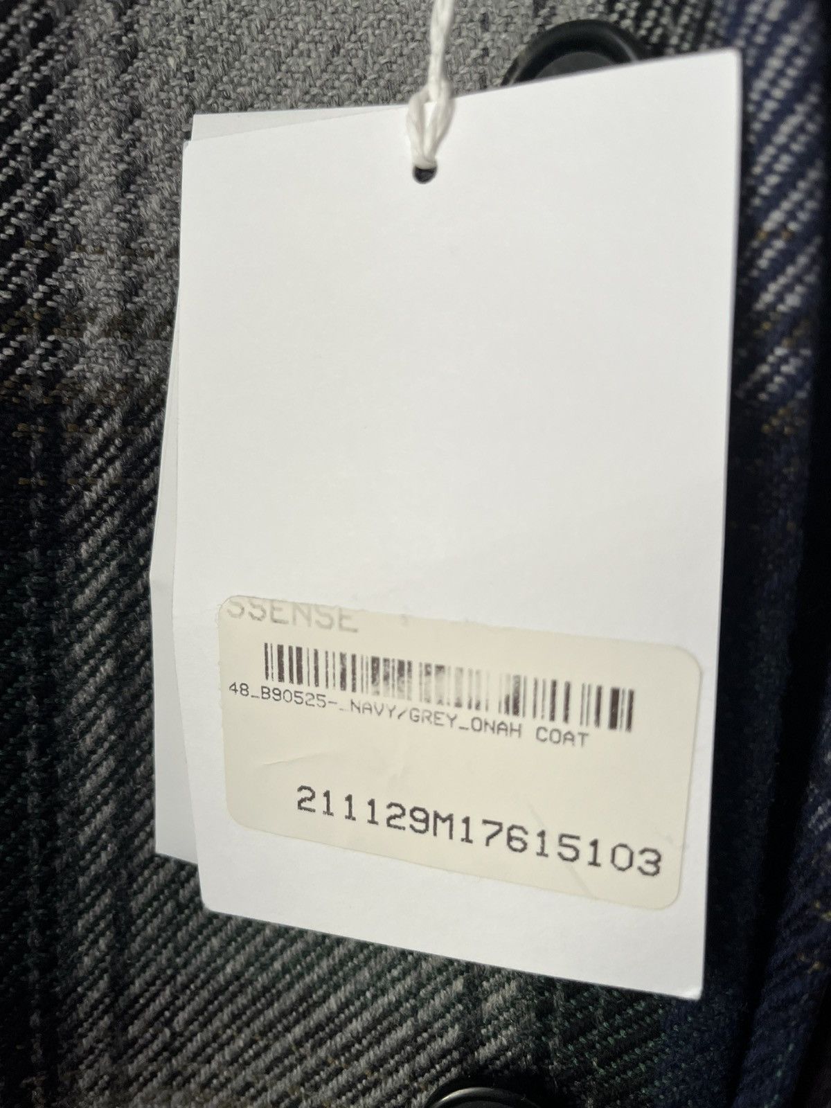 Acne Studios Acne Studios Navy and Grey Wool Blend Coat Size US M / EU 48-50 / 2 - 4 Thumbnail
