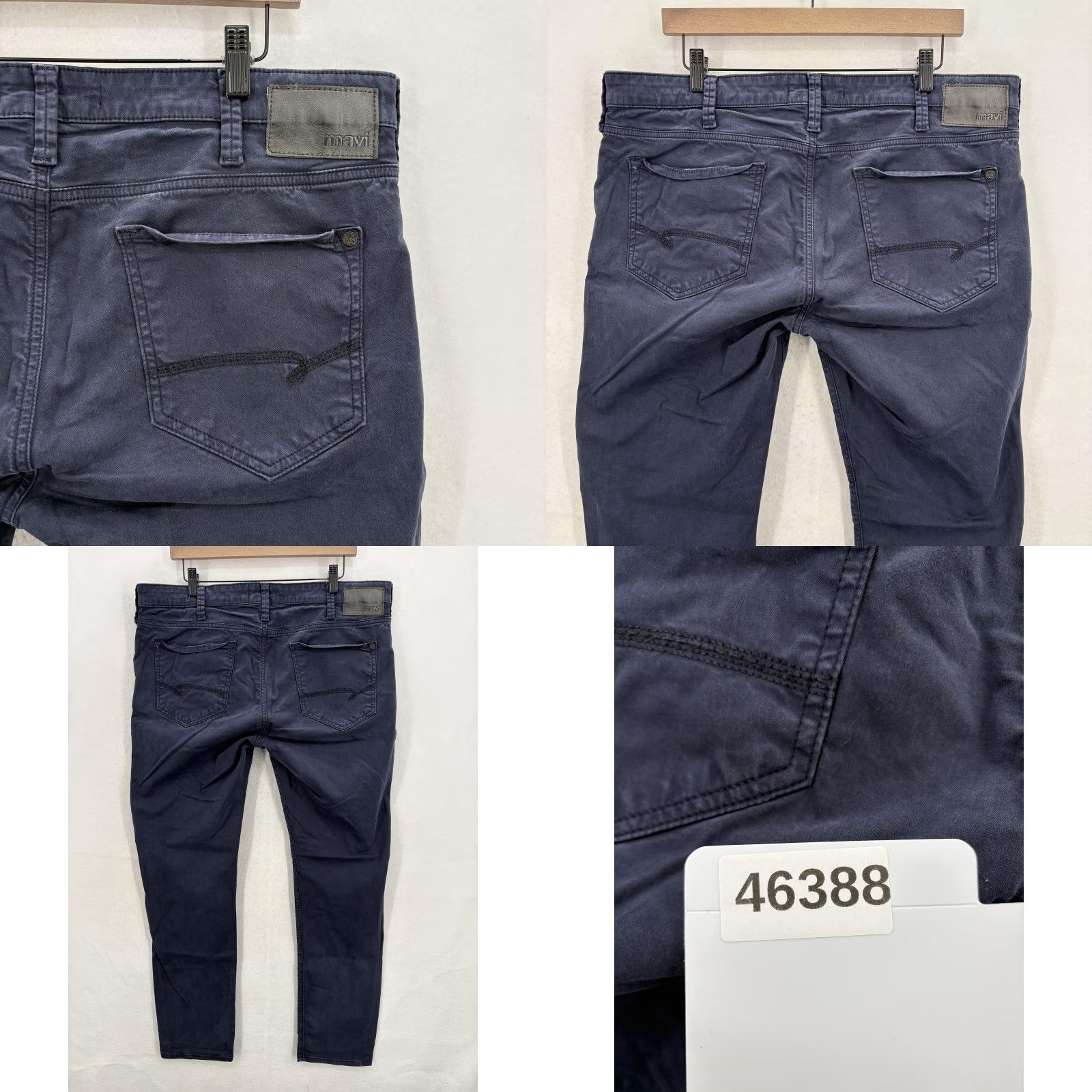Mavi Mavi Jake 5-Pocket Pants Mens 38x32 Blue Dark Wash Slim Tapered Stretch Casual Size US 38 / EU 54 - 9 Thumbnail