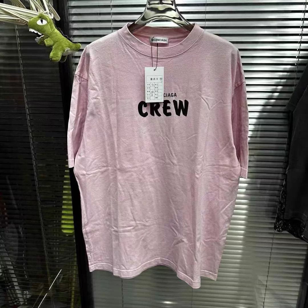Balenciaga Balenciaga 99 New Pink Crew Neck SS Tee S Size S / US 4 / IT 40 - 1 Thumbnail