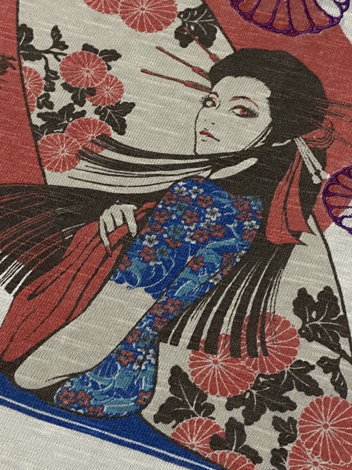 Hysteric Glamour Japan Kissmark Embroidered Floral Sexy Surf Girl Tee Size US L / EU 52-54 / 3 - 8 Thumbnail