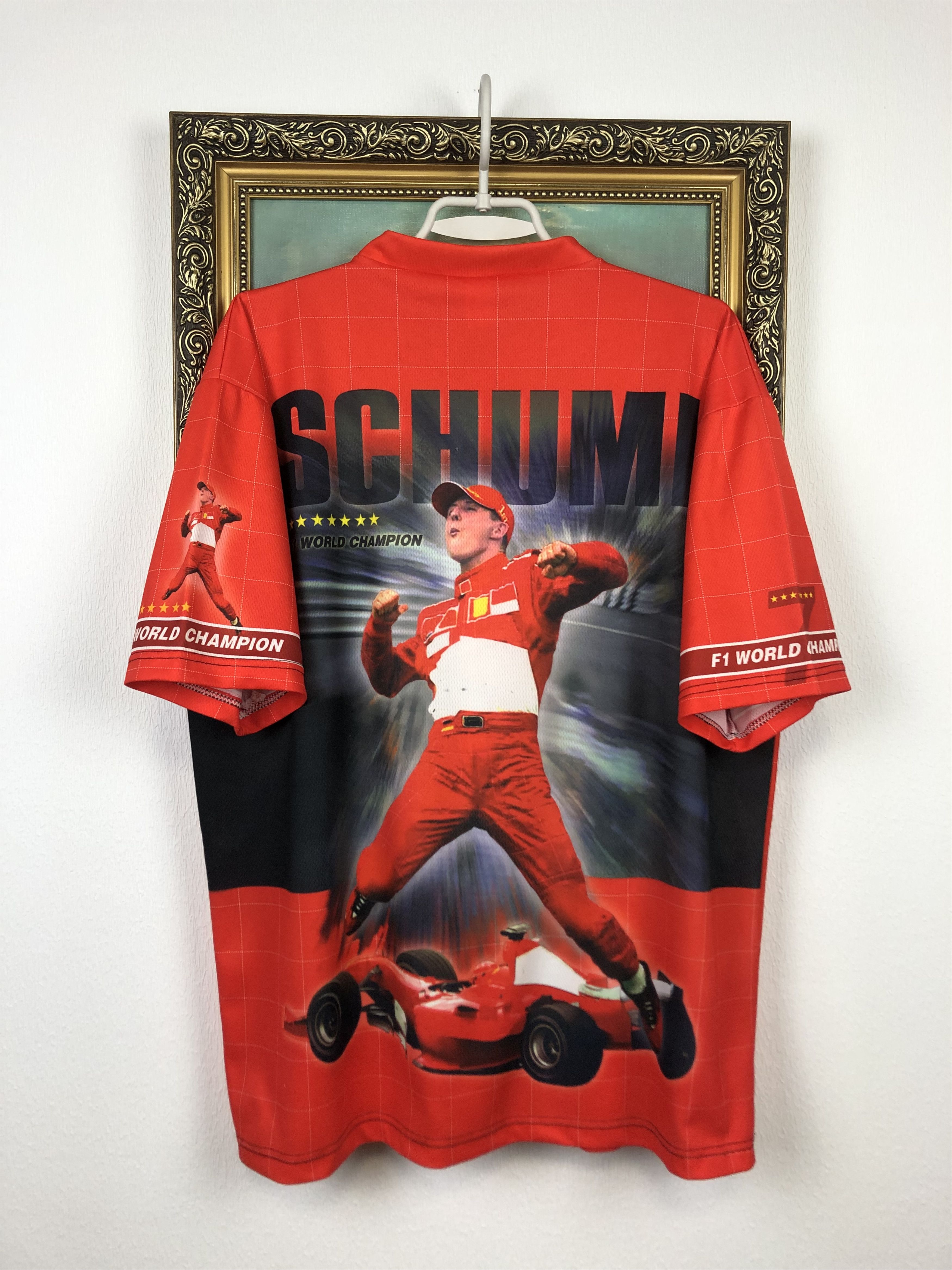Ferrari Vintage Michael Schumacher Ferrari Racing Jersey Shirt Rare Size US XXL / EU 58 / 5 - 9 Thumbnail