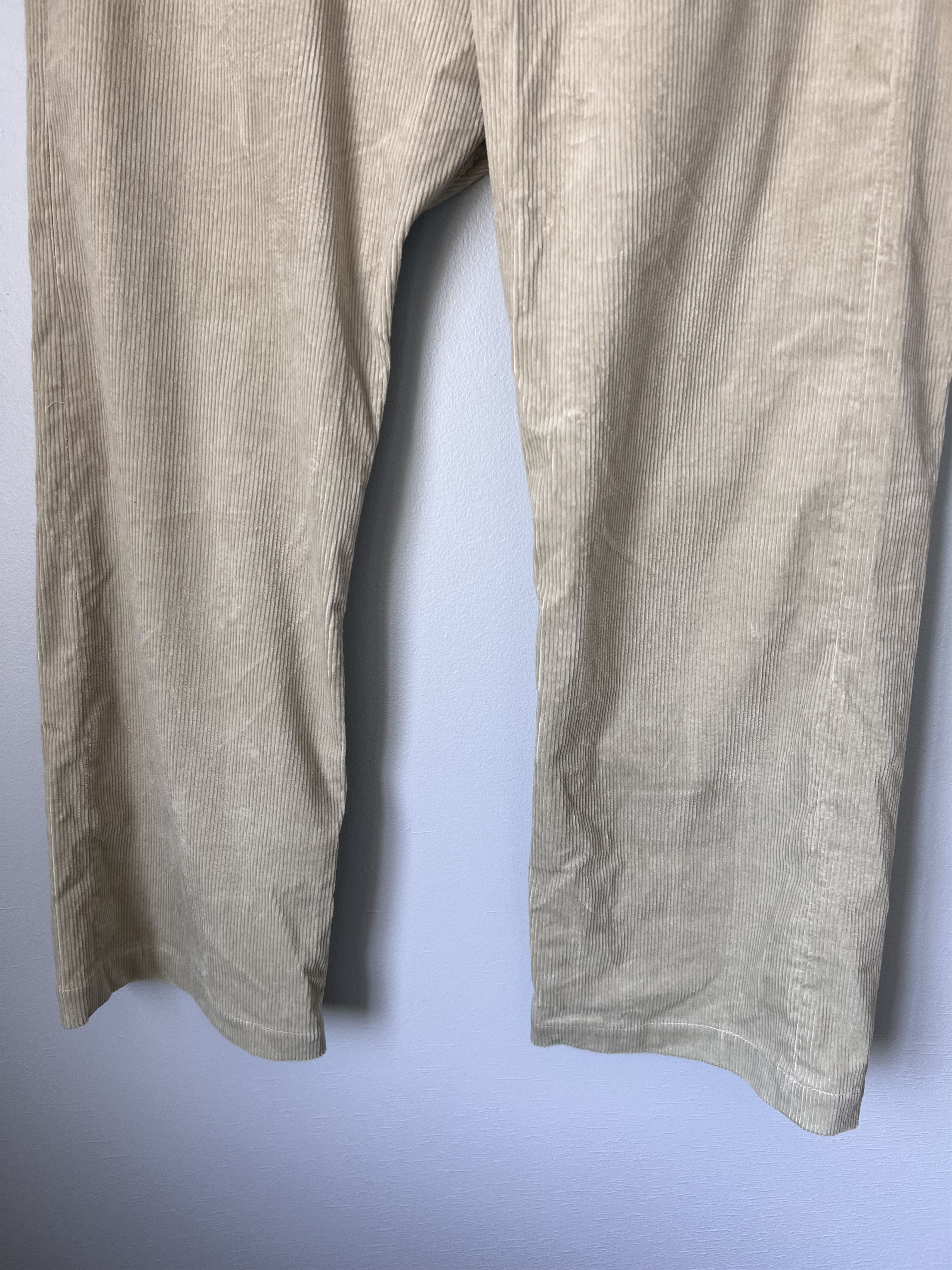 Rick Owens Drkshdw Rick Owens DRKSHDW Corduroy Cargo Trousers in Pearl Size US 32 / EU 48 - 3 Thumbnail