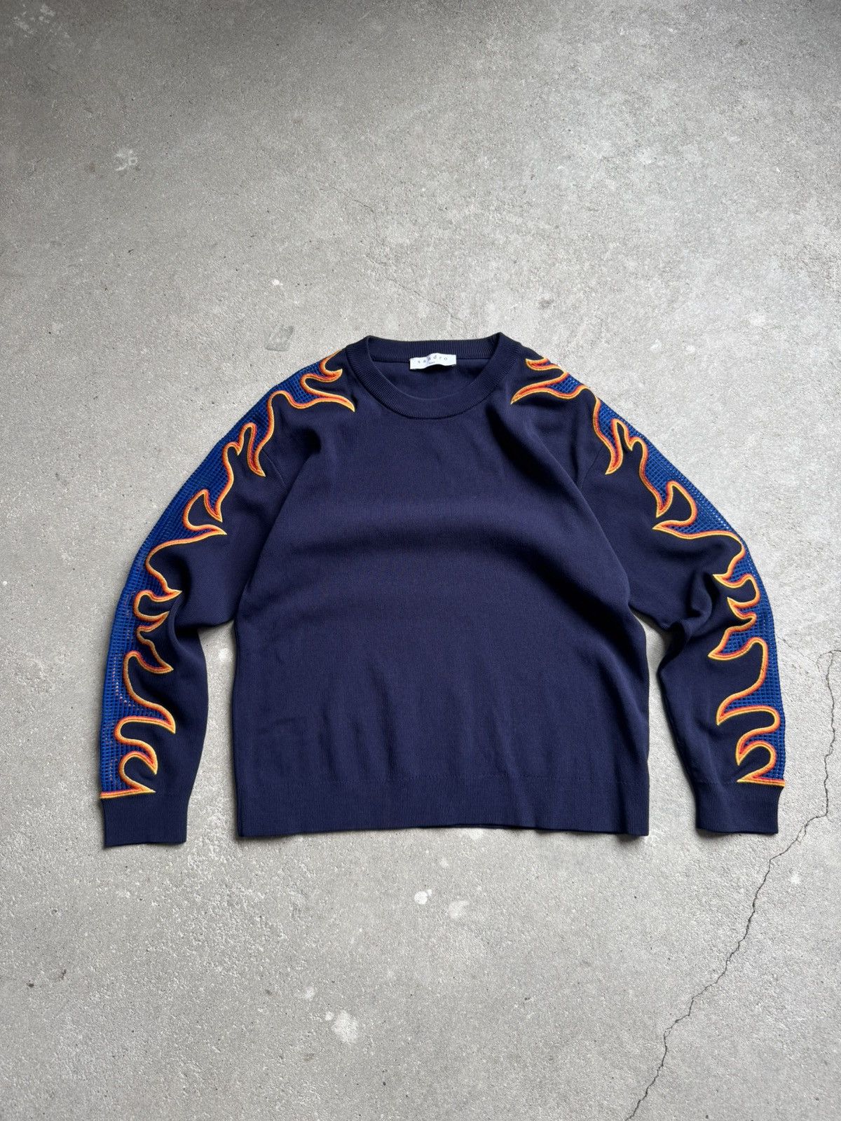 Sandro Sandro Paris Flamed Sweatshirt Size M / US 6-8 / IT 42-44 - 2 Thumbnail