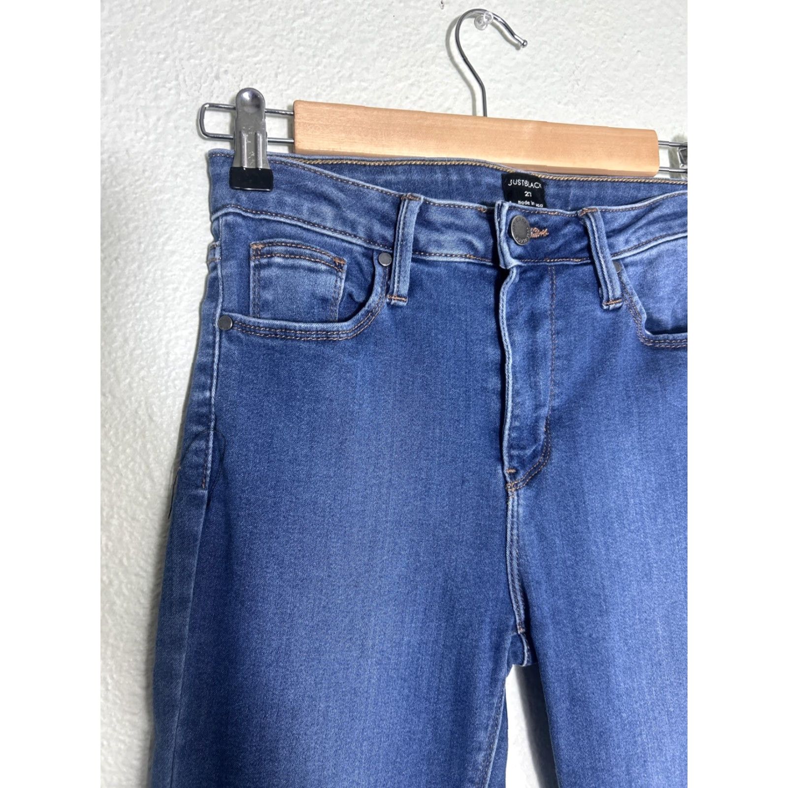 Vintage JUST BLACK Jeans Skinny Women 27 Medium Black 27x31 Size 27" / US 4 / IT 40 - 4 Thumbnail