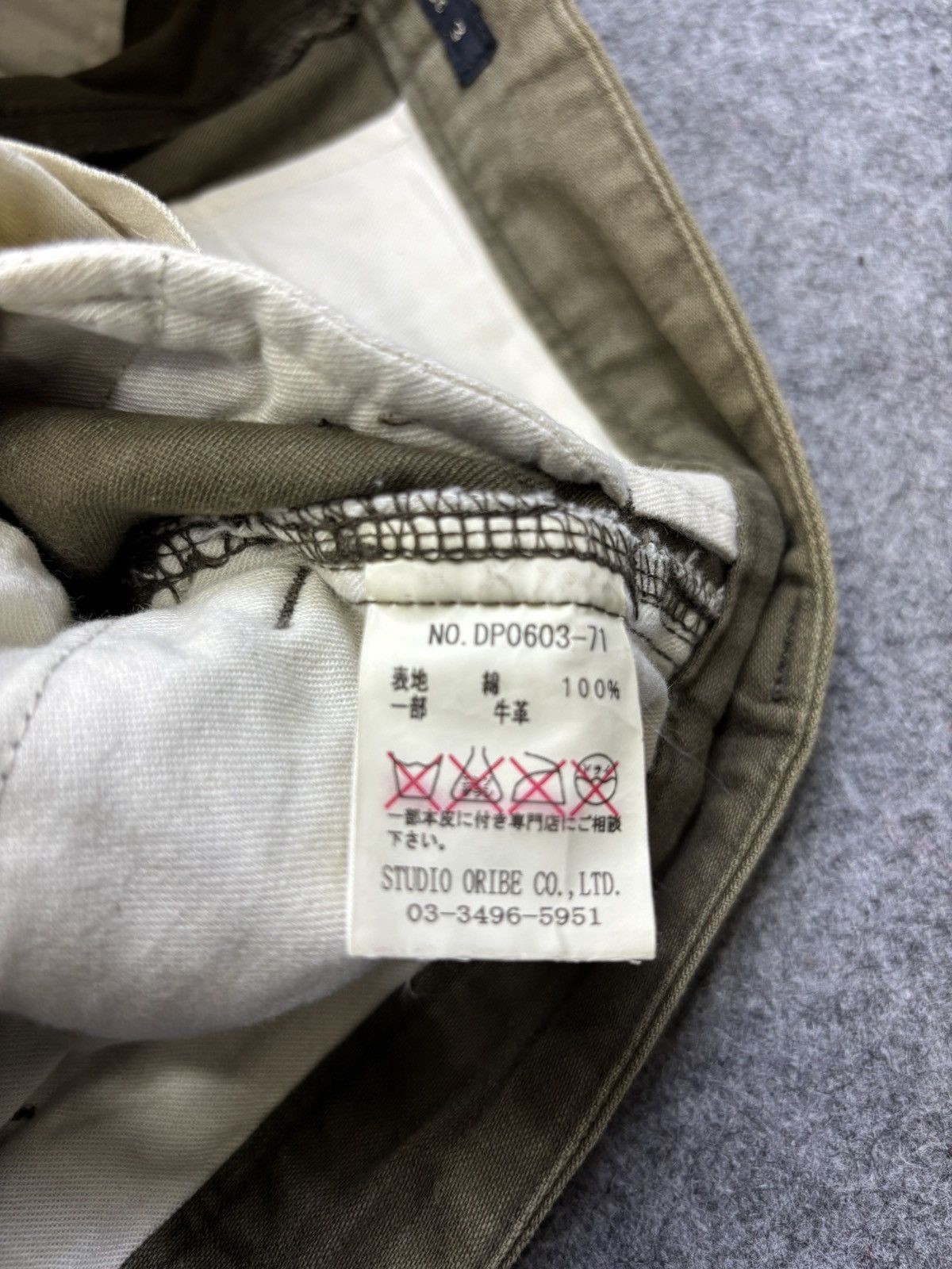 Japanese Brand DISCIPLE motocyclist Stylish Sturdy Cargo Biker Pant F739 Size US 29 - 17 Thumbnail