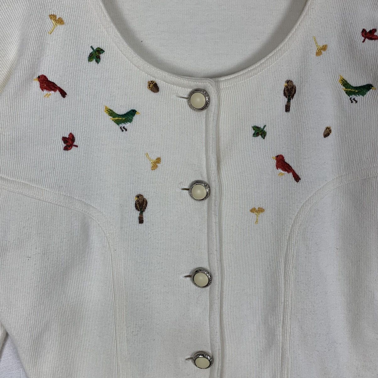 Courreges Vintage Courrèges Fashion Brand Paris Cardigan Sweatshirt Size S / US 4 / IT 40 - 4 Thumbnail