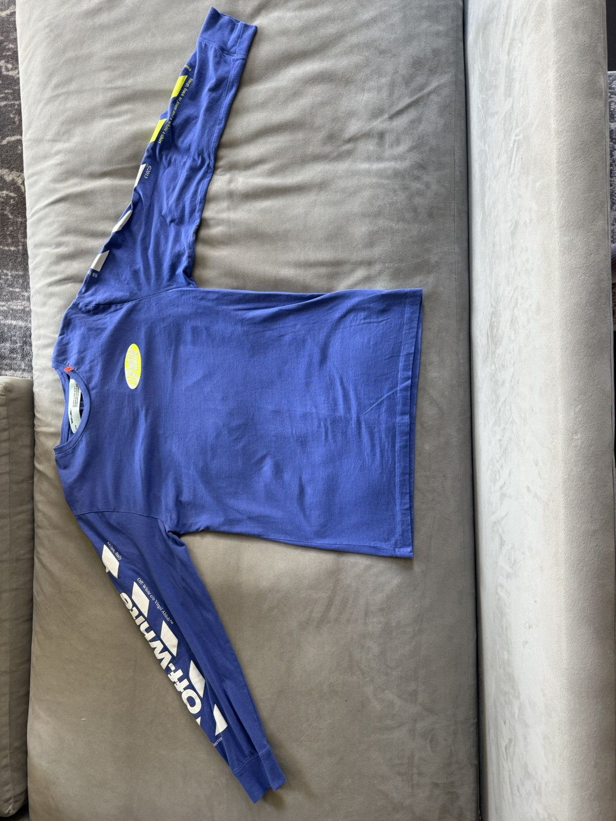 Off-White Virgil era off white motocross style blue long sleeve Size US L / EU 52-54 / 3 - 11 Thumbnail