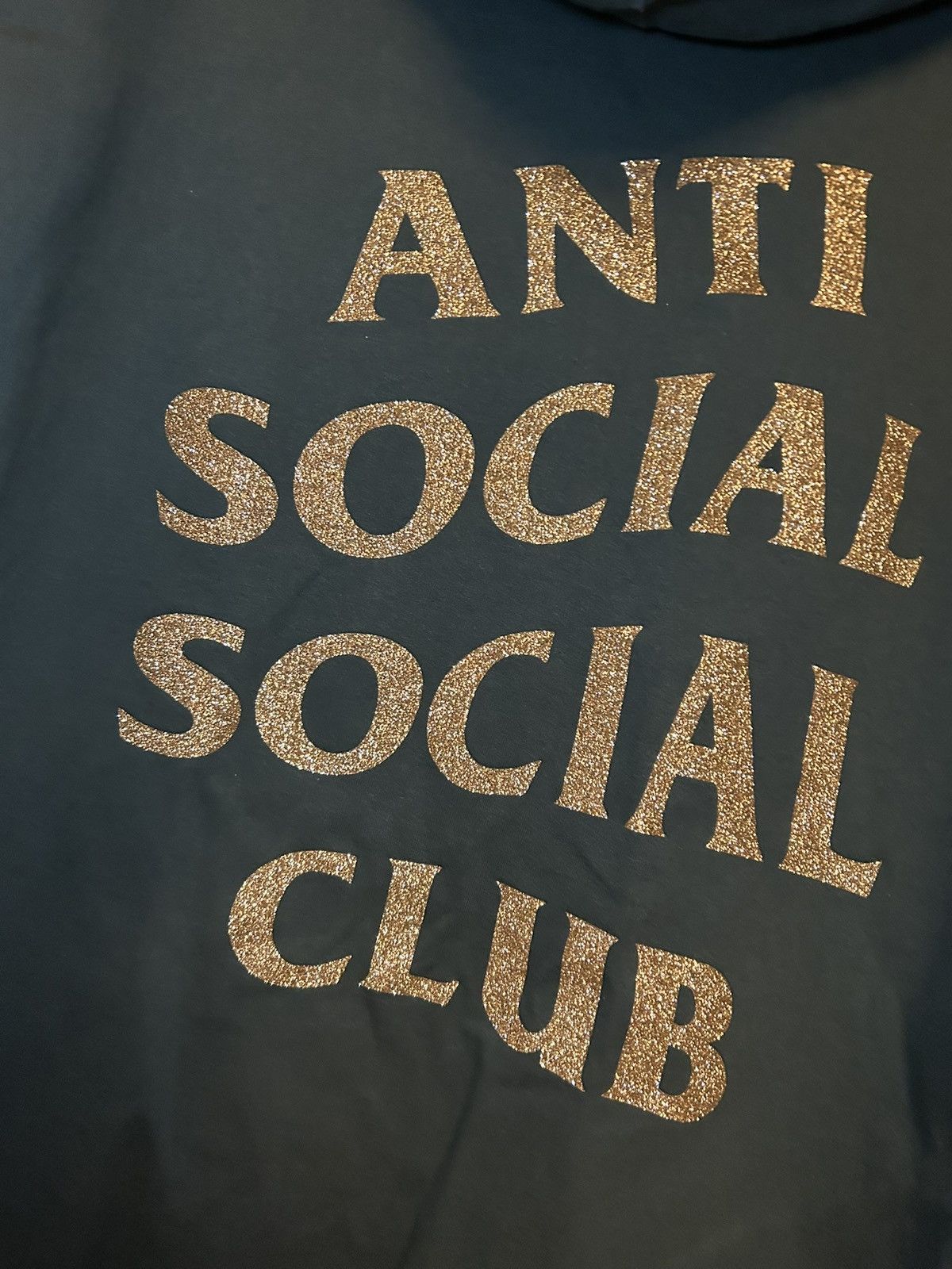 Anti Social Social Club Anti Social Social Club gold sparkle print pullover hoodie Size US L / EU 52-54 / 3 - 8 Thumbnail