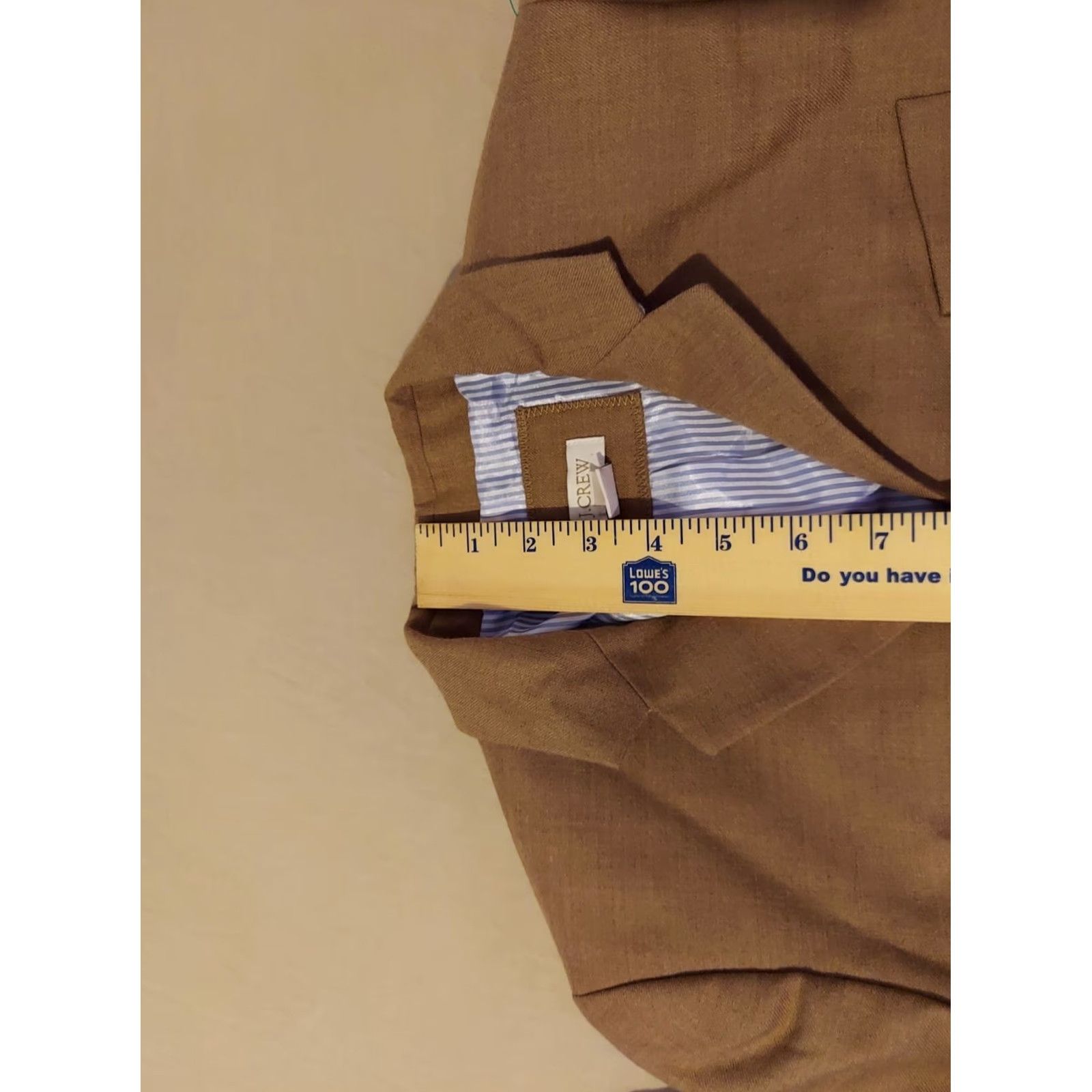 J.Crew Womens J.Crew Blazer Wool Beige 0 XS? Size XS / US 0-2 / IT 36-38 - 6 Thumbnail