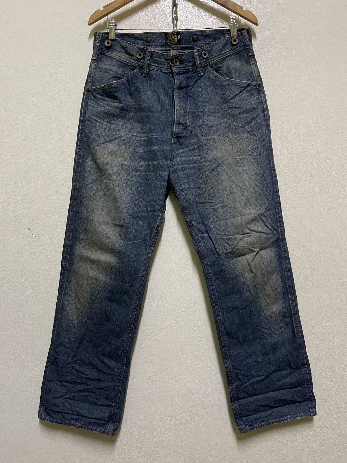 Japanese Brand Cootie Productions Buckle Back Jeans Faded Size US 32 / EU 48 - 1 Thumbnail