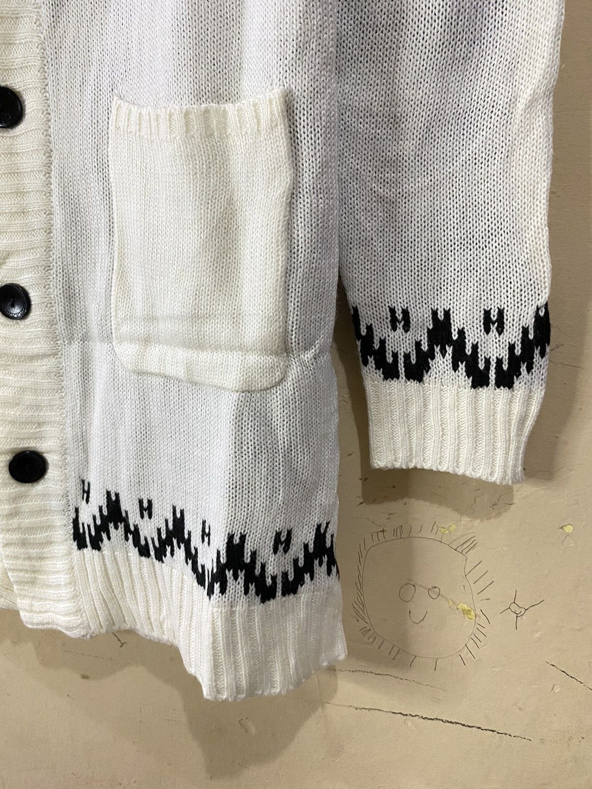Issey Miyake Tete Homme Issey Miyake Wool Navajo Cardigan Size US M / EU 48-50 / 2 - 7 Thumbnail