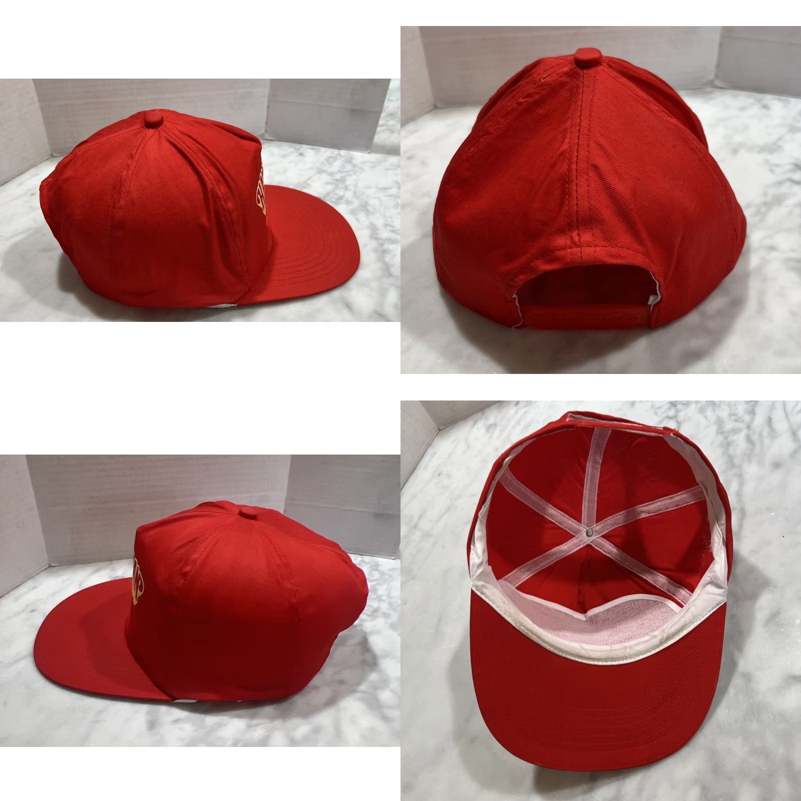 Vintage VINTAGE Hawaiian Tropic Snapback Hat Red Yellow Mens Size ONE SIZE - 8 Thumbnail