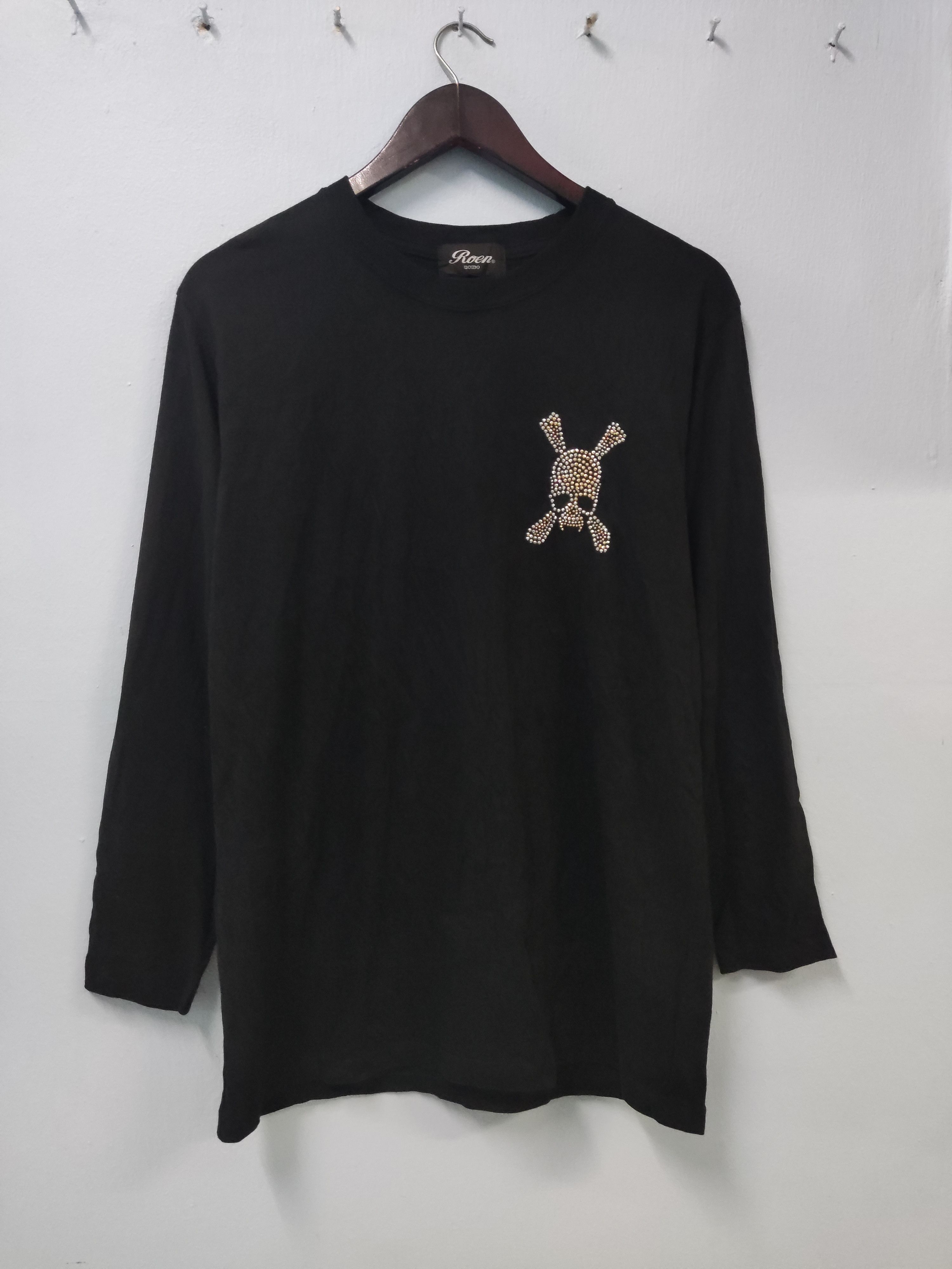 Japanese Brand Roen Uomo Skeleton Glitter Women Long sleeve T shirt Size XL / US 12-14 / IT 48-50 - 2 Thumbnail
