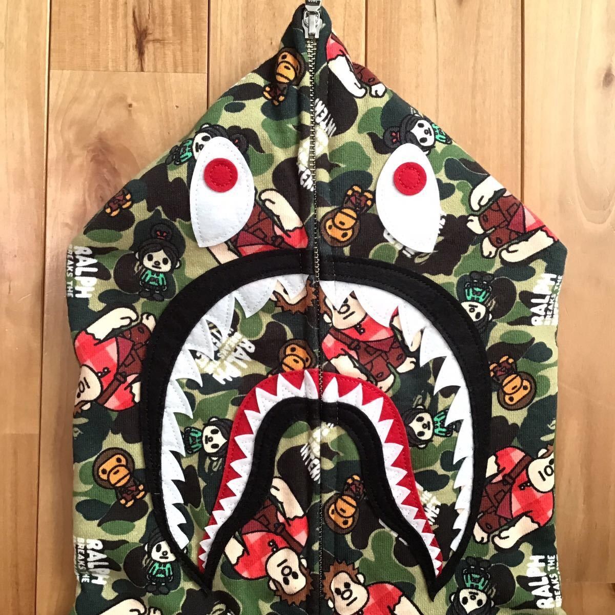 Bape × Disney BAPE × DISNEY Ralph milo ABC camo Shark full zip hoodie APE Size US L / EU 52-54 / 3 - 3 Thumbnail