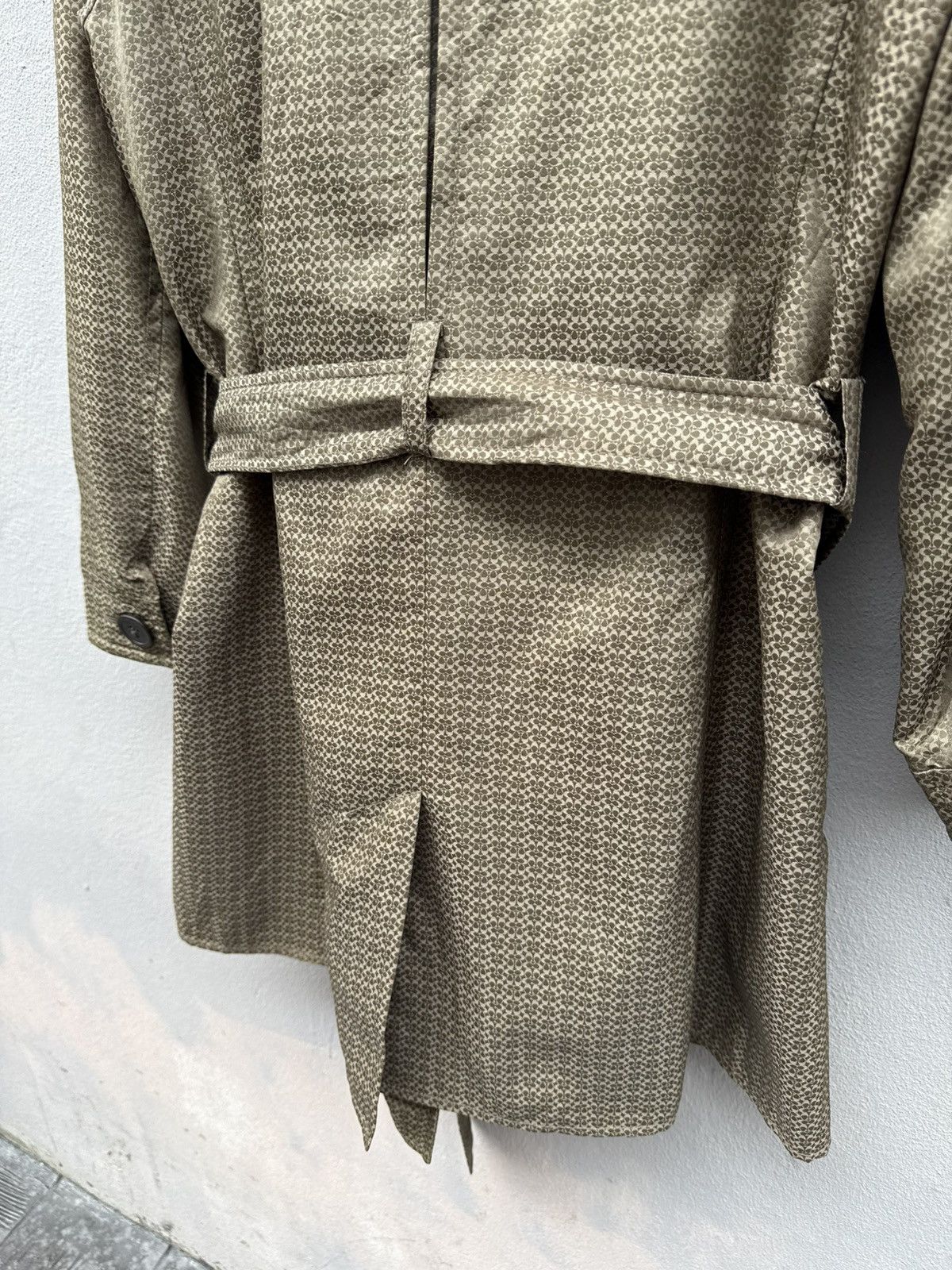 Coach COACH Iconic Brown Monogram Double Breasted Trench Coat Size S / US 4 / IT 40 - 11 Thumbnail