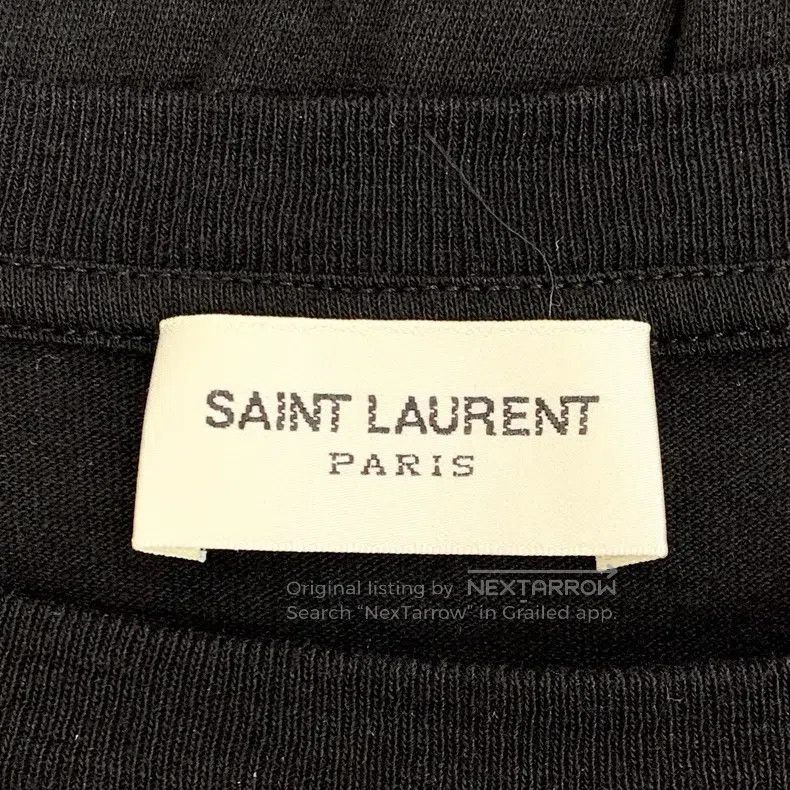 Saint Laurent Paris Saint Laurent Paris Black Heartbreak Love Heart Printed Co Size US L / EU 52-54 / 3 - 9 Thumbnail