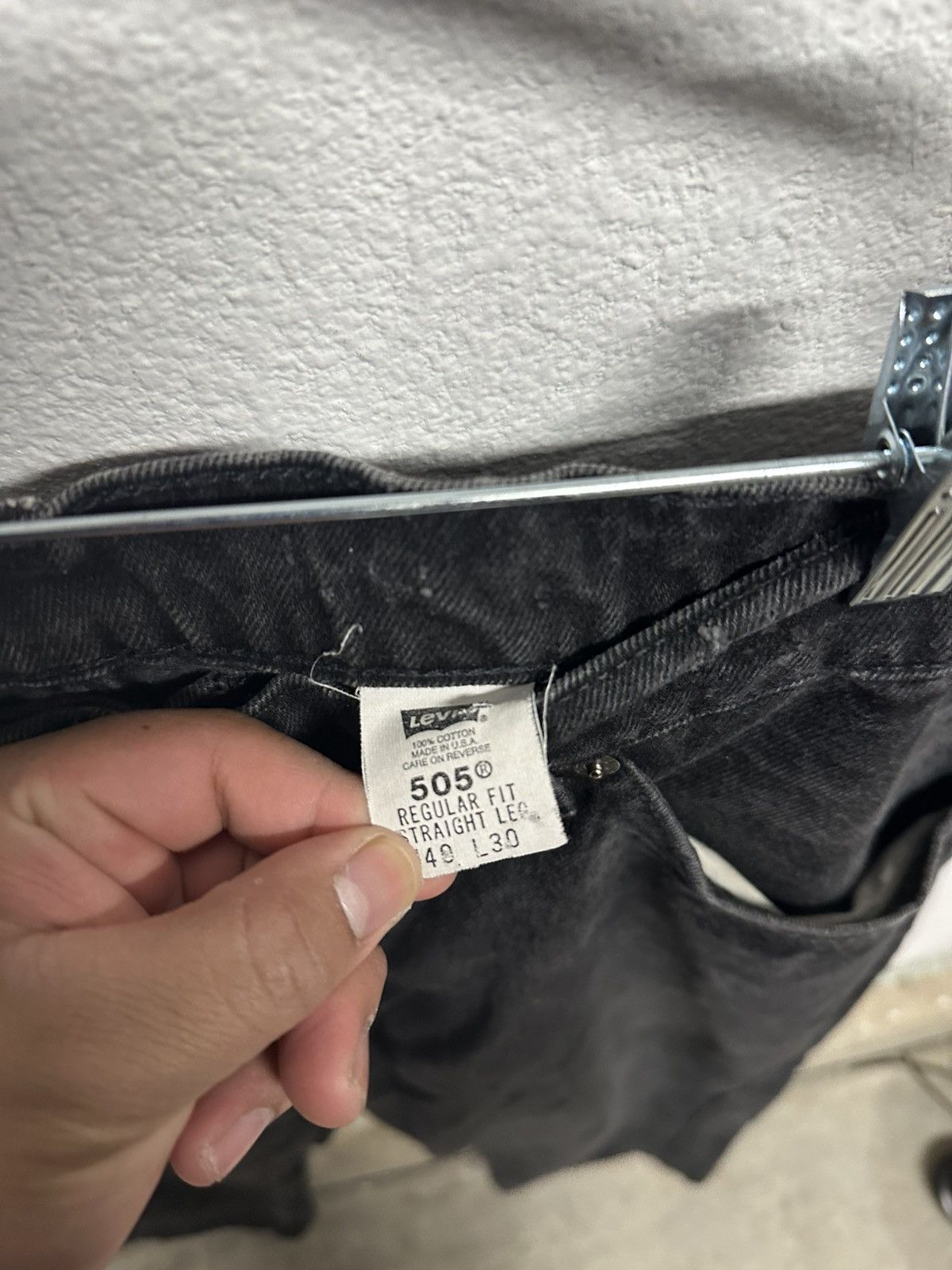 Levi's Vintage Clothing Vintage Levi’s Orange Tabs Denim Black Jeans Size US 40 / EU 56 - 4 Thumbnail