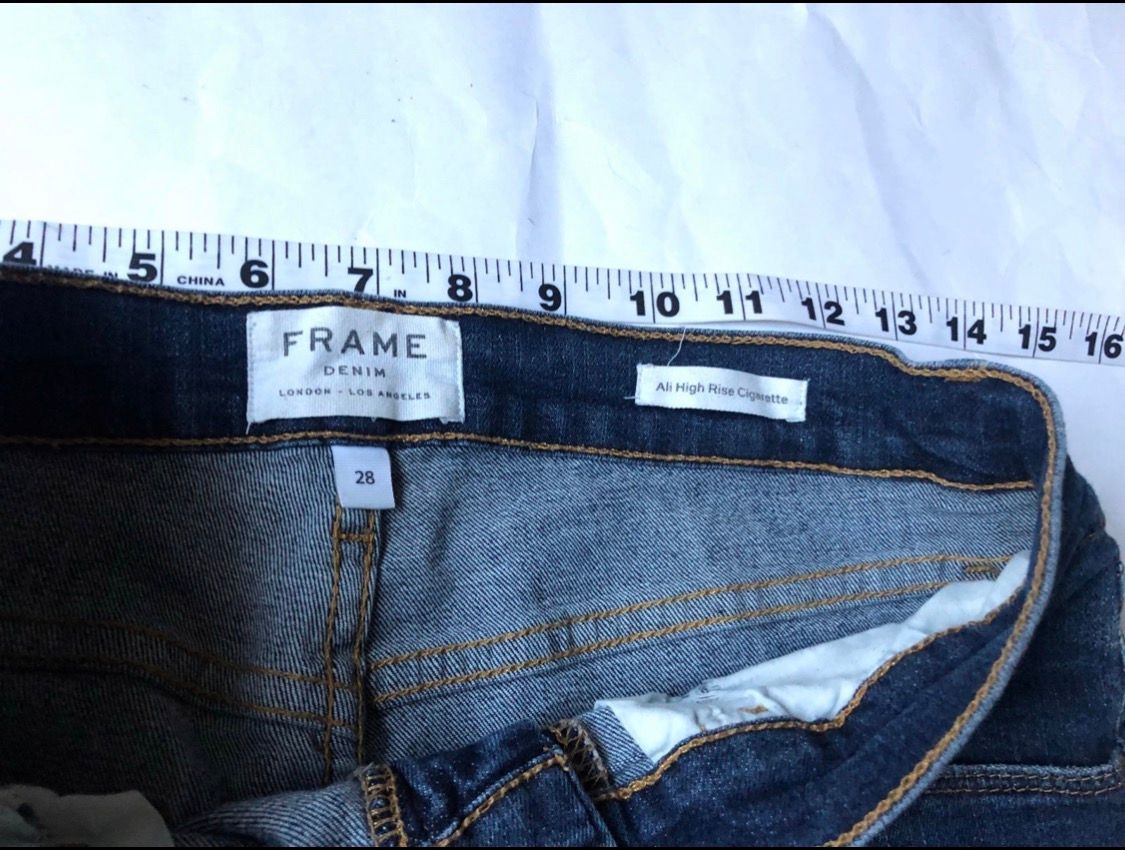 Frame Frame Denim Ali High Rise Cigarette Skinny Jeans Size 28 Size 28" / US 6 / IT 42 - 4 Thumbnail